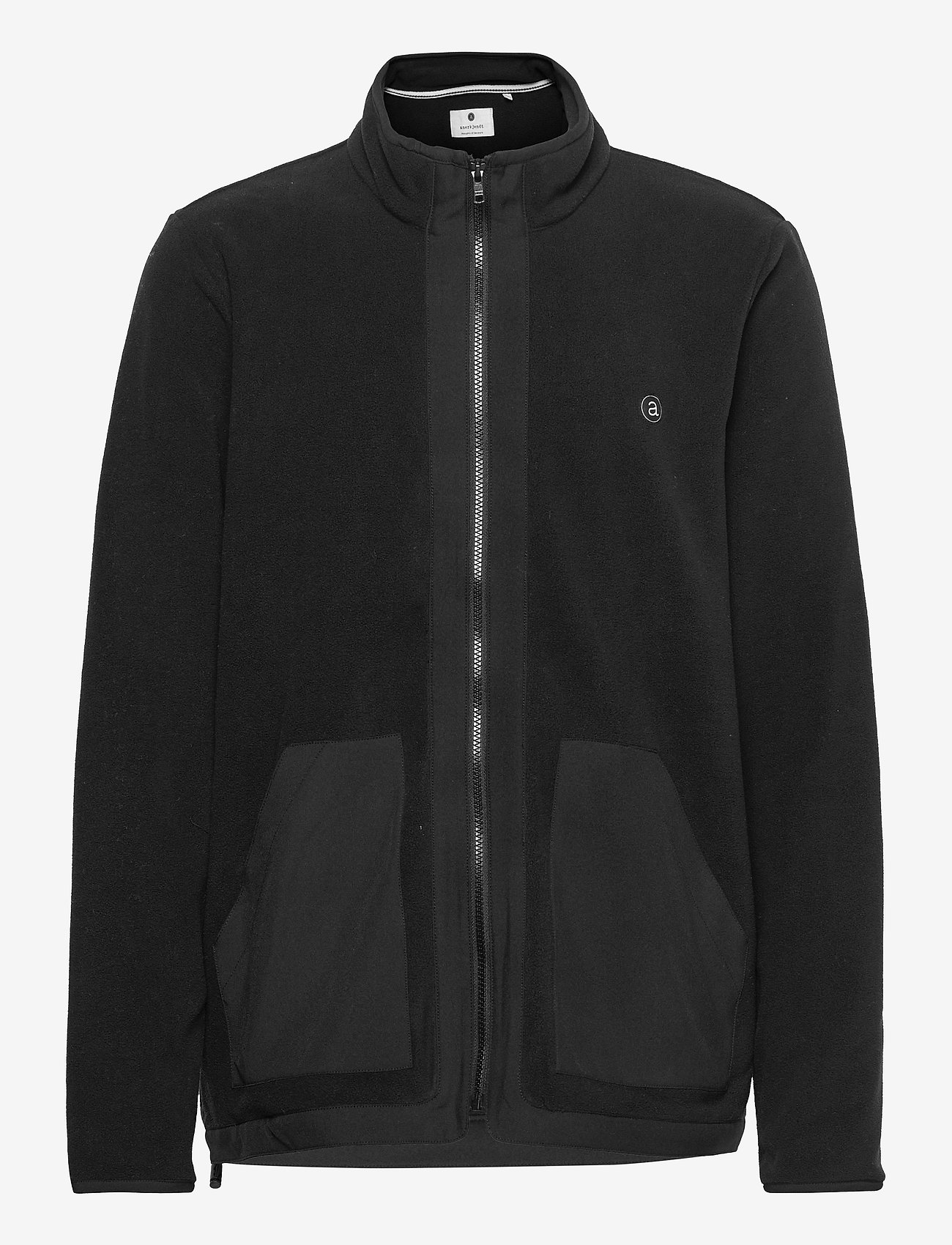 Anerkjendt - AKTOM FLEECE CARDIGAN - caviar - 0