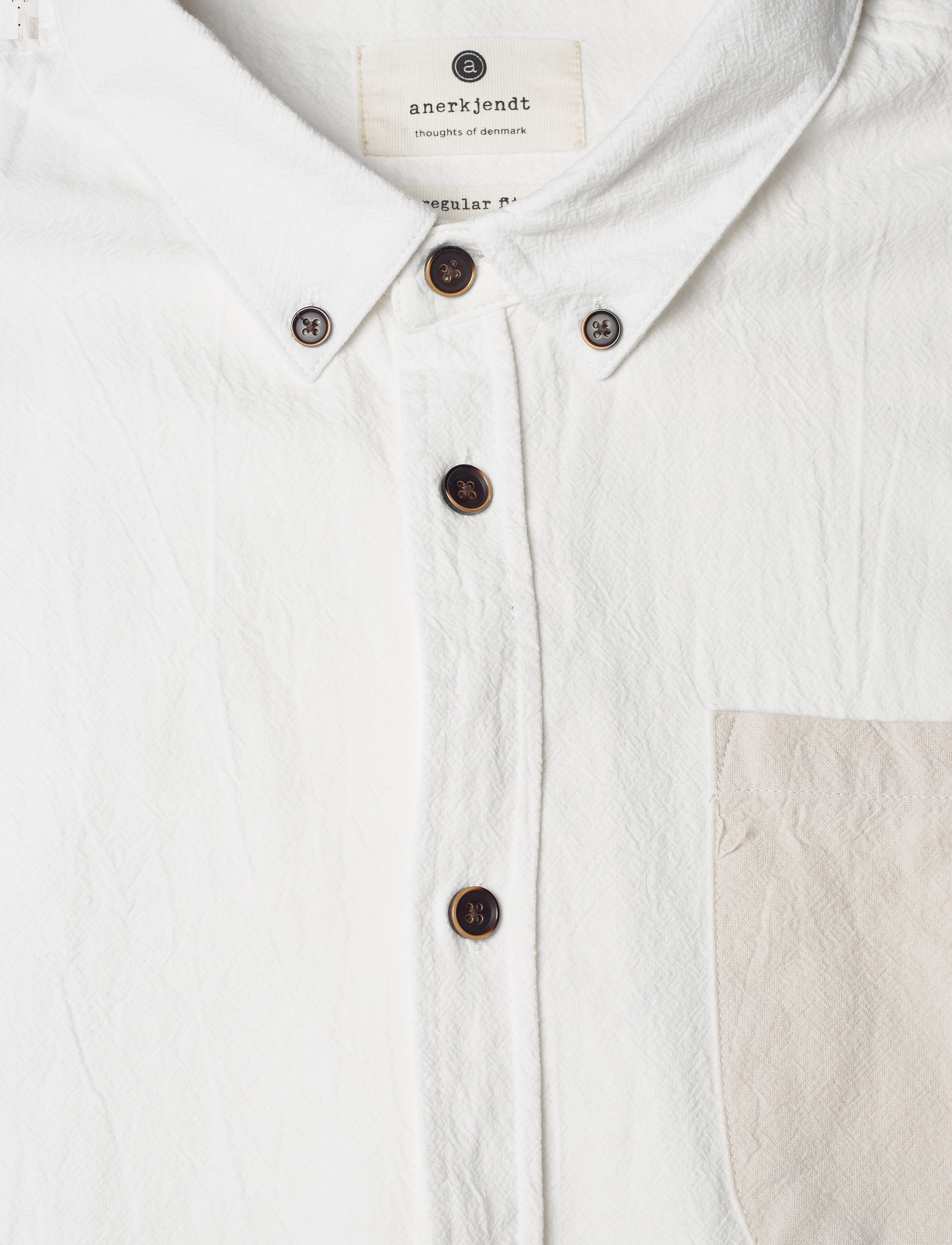 Anerkjendt - AKLOUIS SERSUCKER SHIRT - tofu - 2