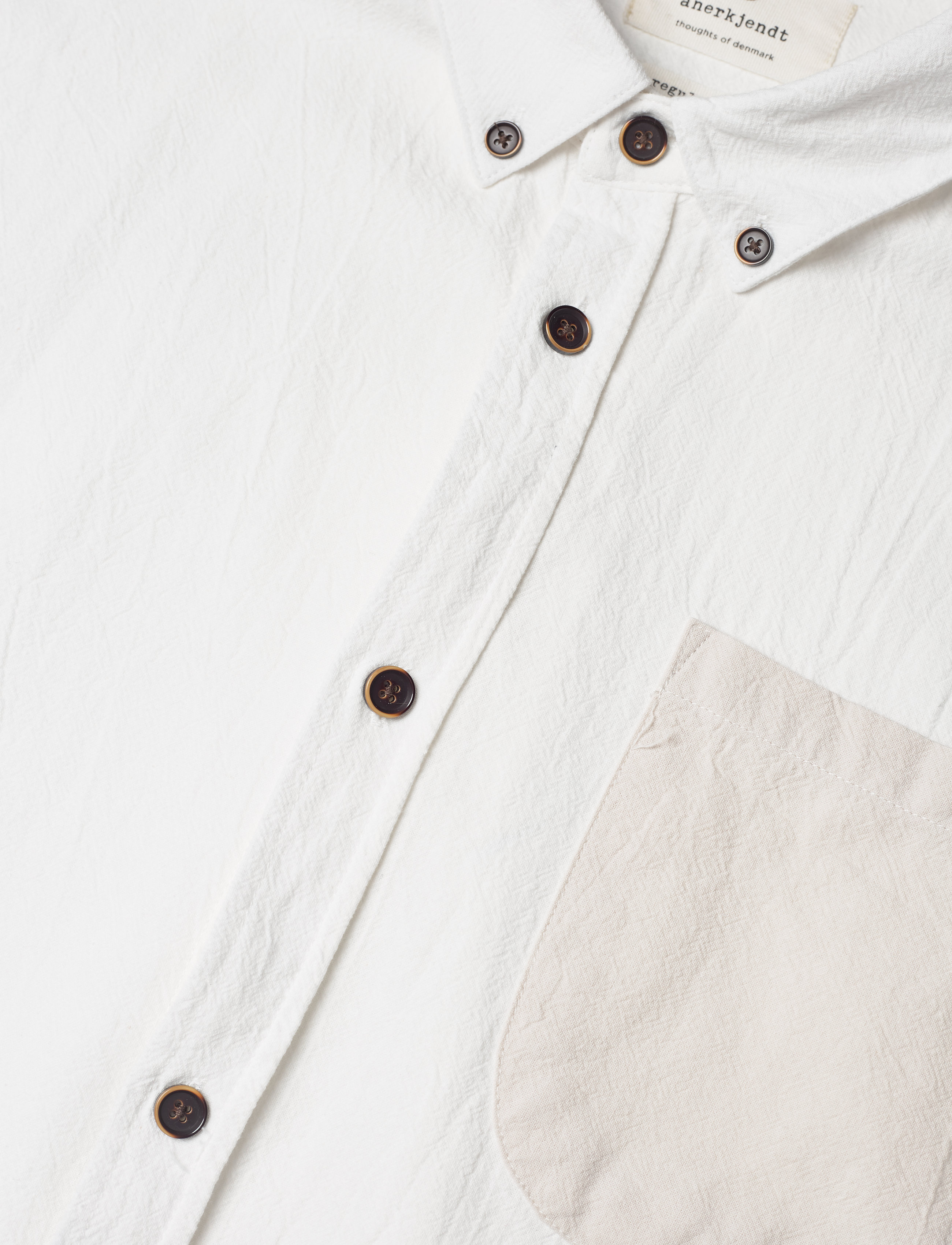 Anerkjendt - AKLOUIS SERSUCKER SHIRT - tofu - 3