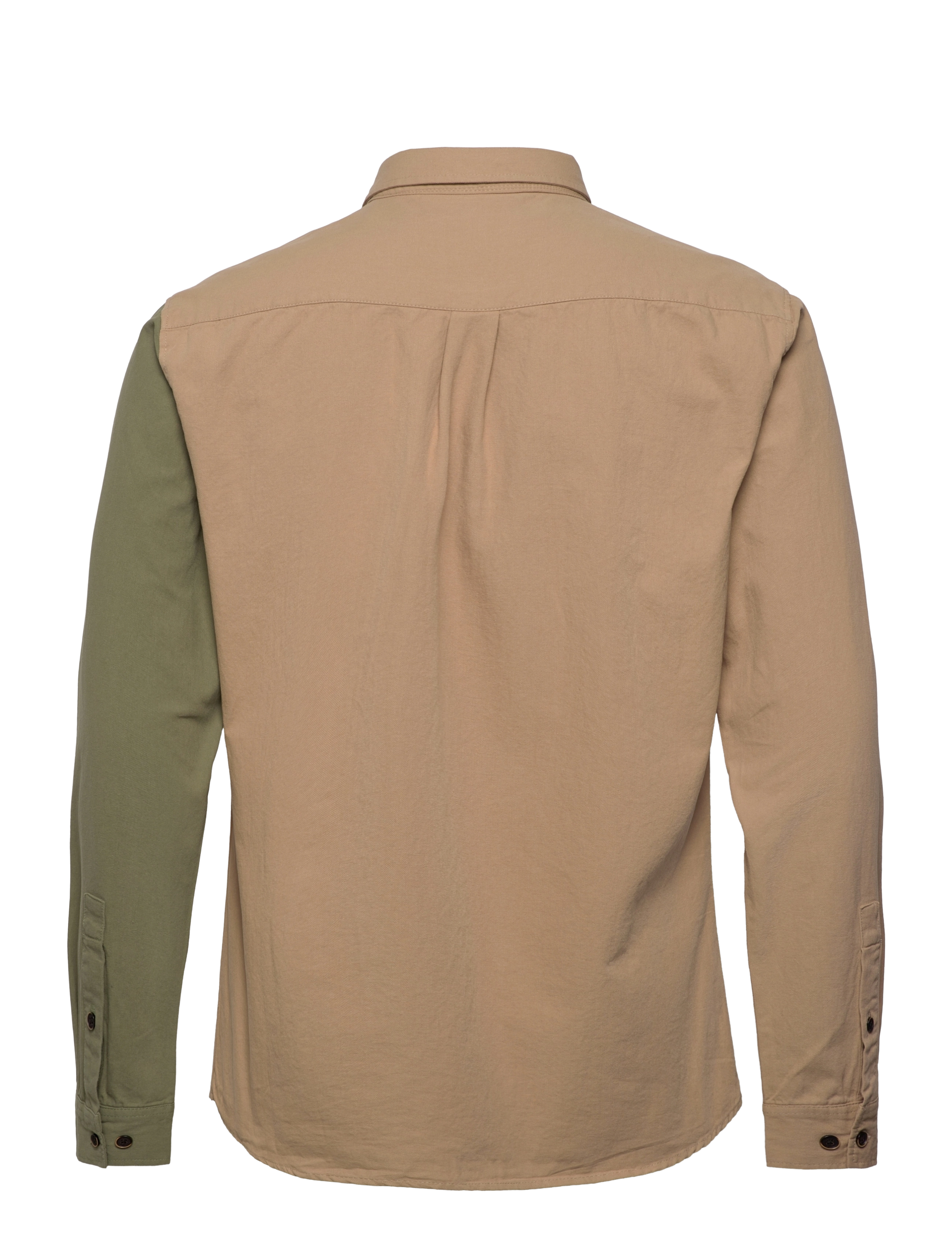 Anerkjendt - AKLOUIS CANVAS MIX SHIRT - olivine - 1