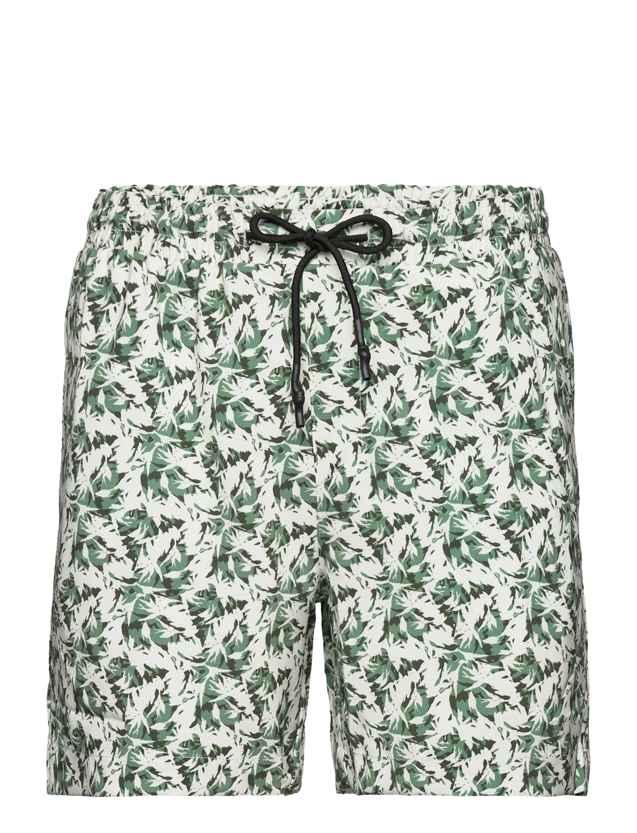 Anerkjendt - AKSHARK AOP SWIMSHORTS - tofu - 0