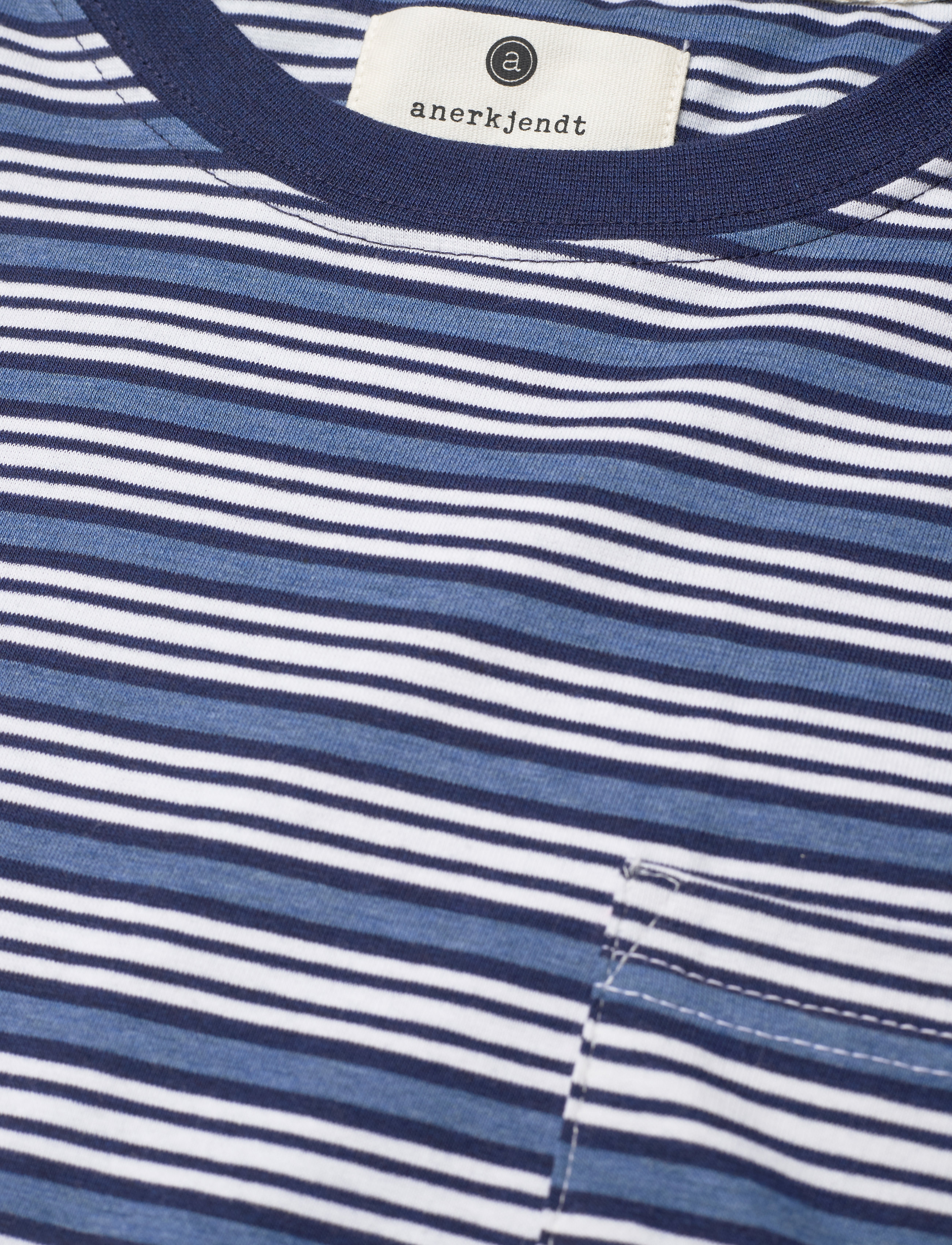Anerkjendt - AKKIKKI BLUE STRIPE TEE - cornet blue - 2