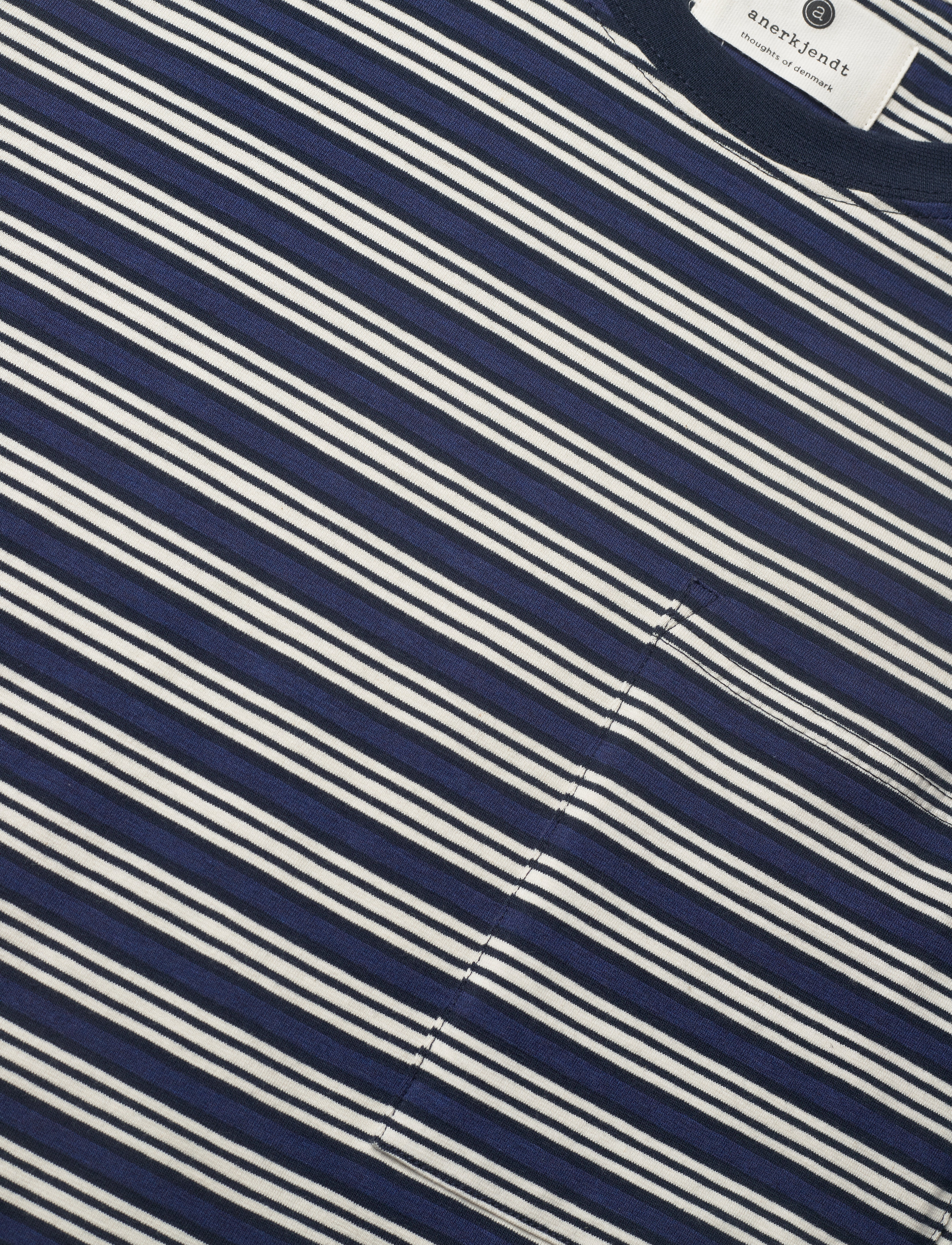 Anerkjendt - AKKIKKI BLUE STRIPE TEE - sky captain - 2
