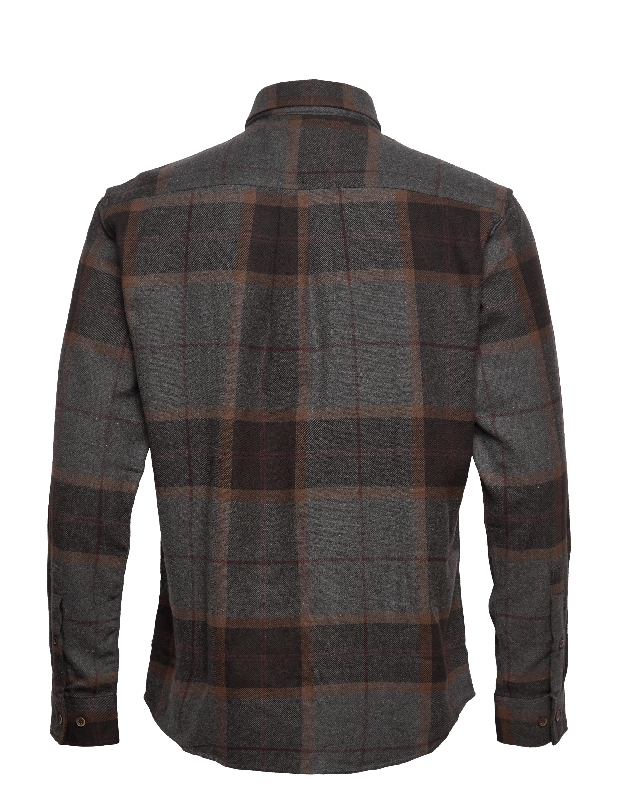 Anerkjendt - AKLOUIS BRUSHED CHECK - dark grey mel - 1