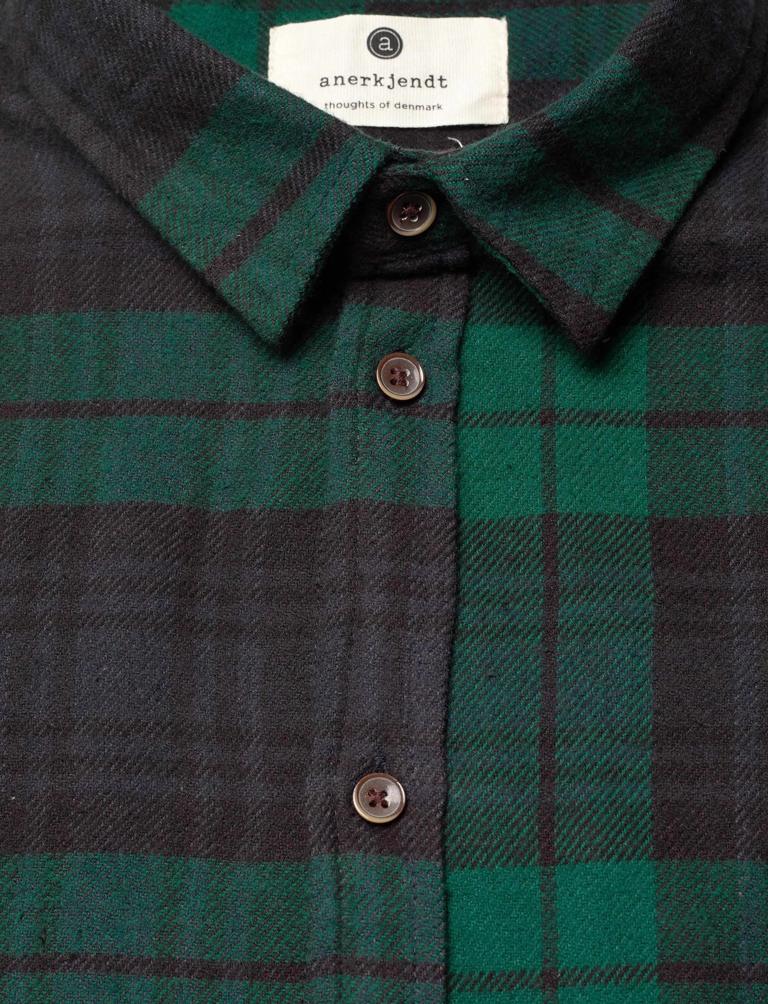 Anerkjendt - AKLOUIS BRUSHED CHECK - dark olive - 2