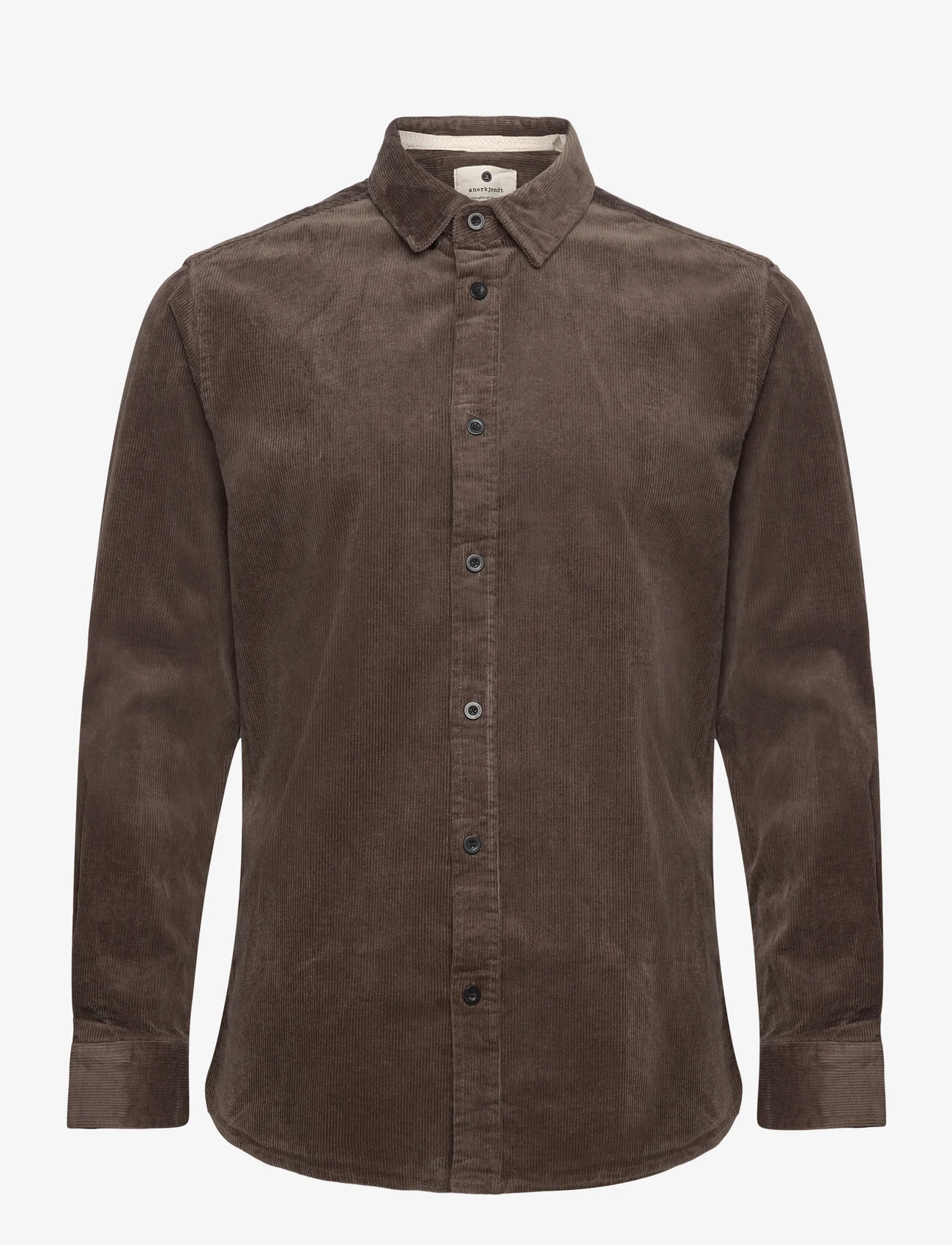 Anerkjendt - AKLEIF CORDUROY SHIRT - fløjlsskjorter - chocolate brown - 0