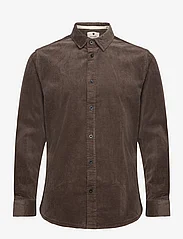 Anerkjendt - AKLEIF CORDUROY SHIRT - velvetiniai marškiniai - chocolate brown - 0