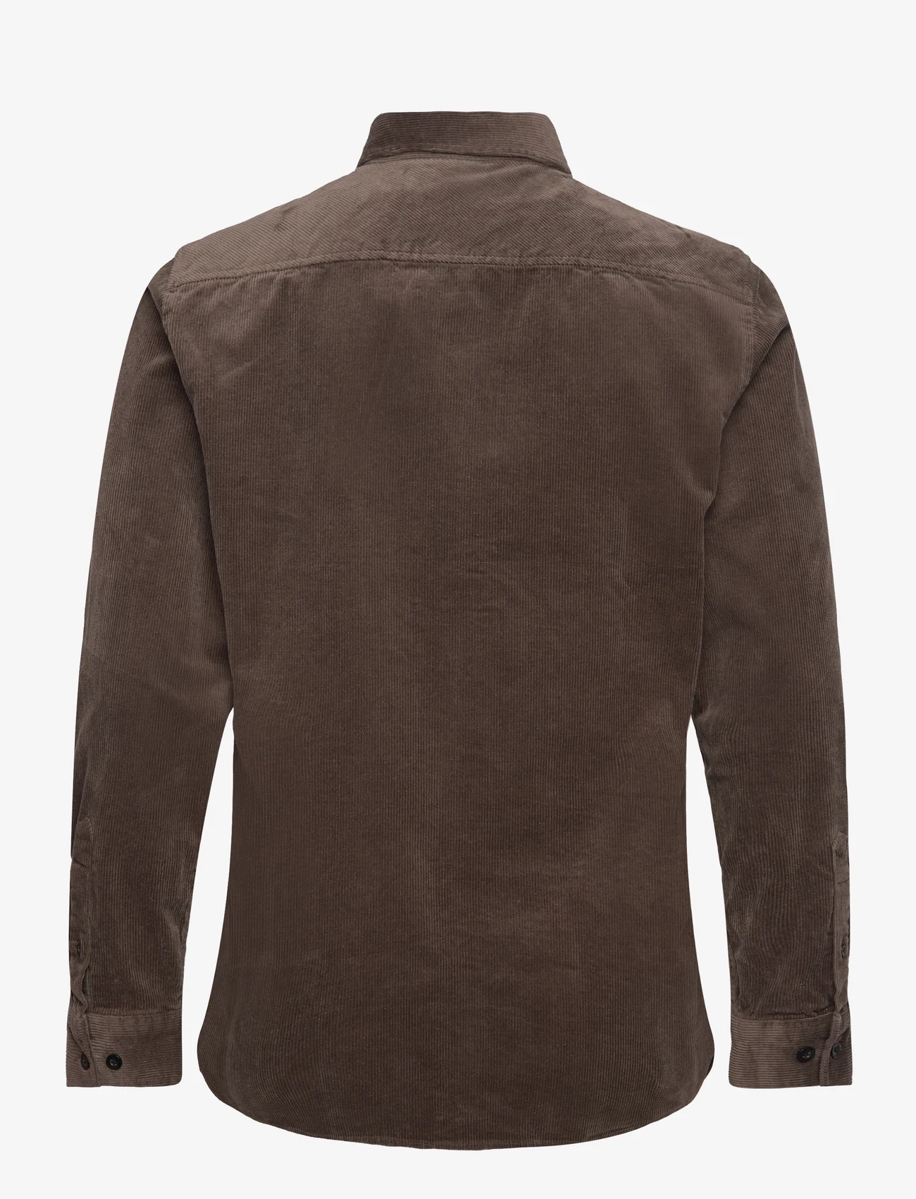 Anerkjendt - AKLEIF CORDUROY SHIRT - velvetiniai marškiniai - chocolate brown - 1