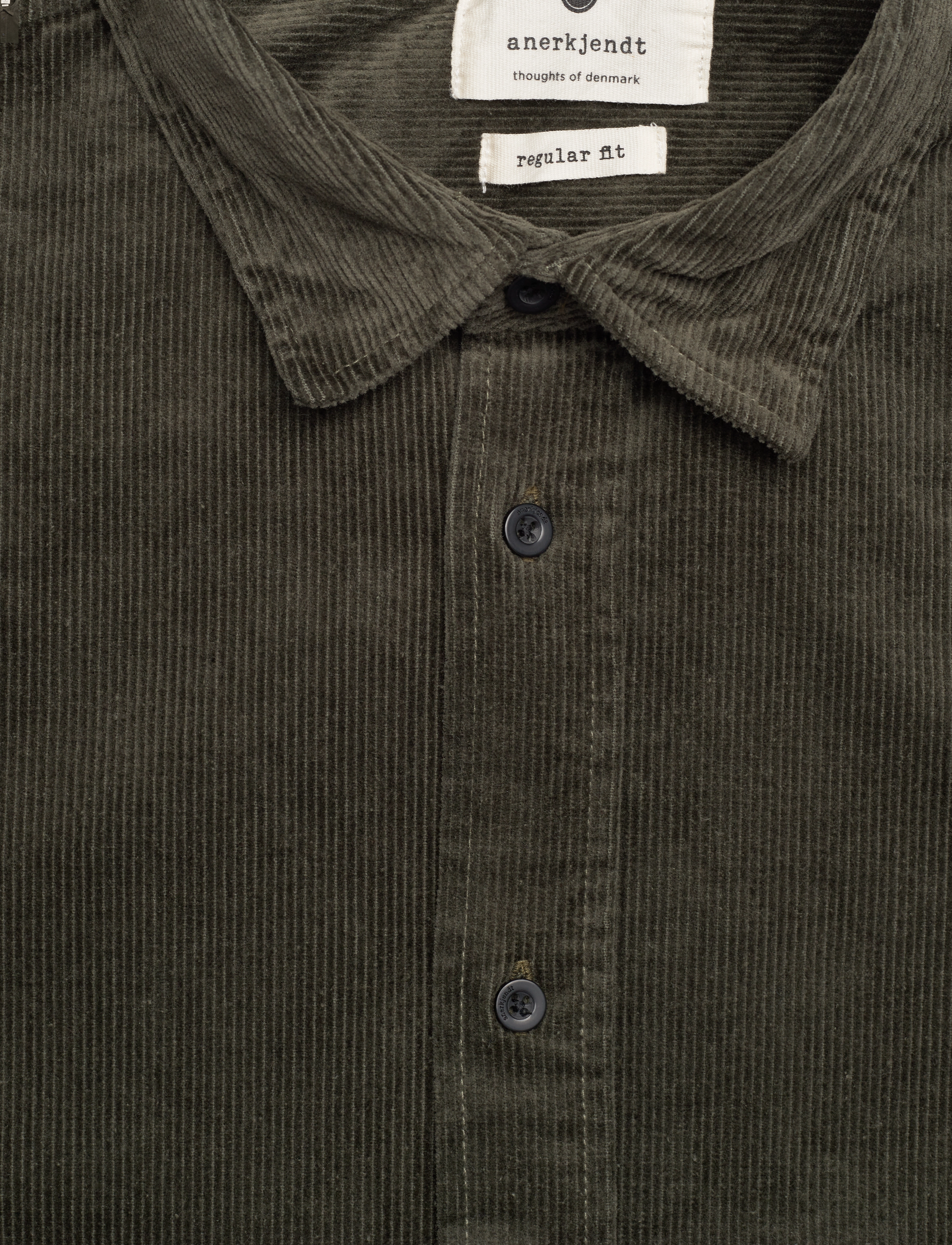 Anerkjendt - AKLEIF CORDUROY SHIRT - forest night - 2