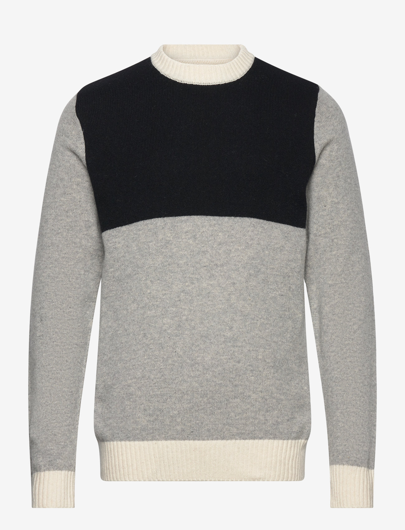 Anerkjendt - AKRICO COLORBLOCK LAMBSWOOL - caviar - 0
