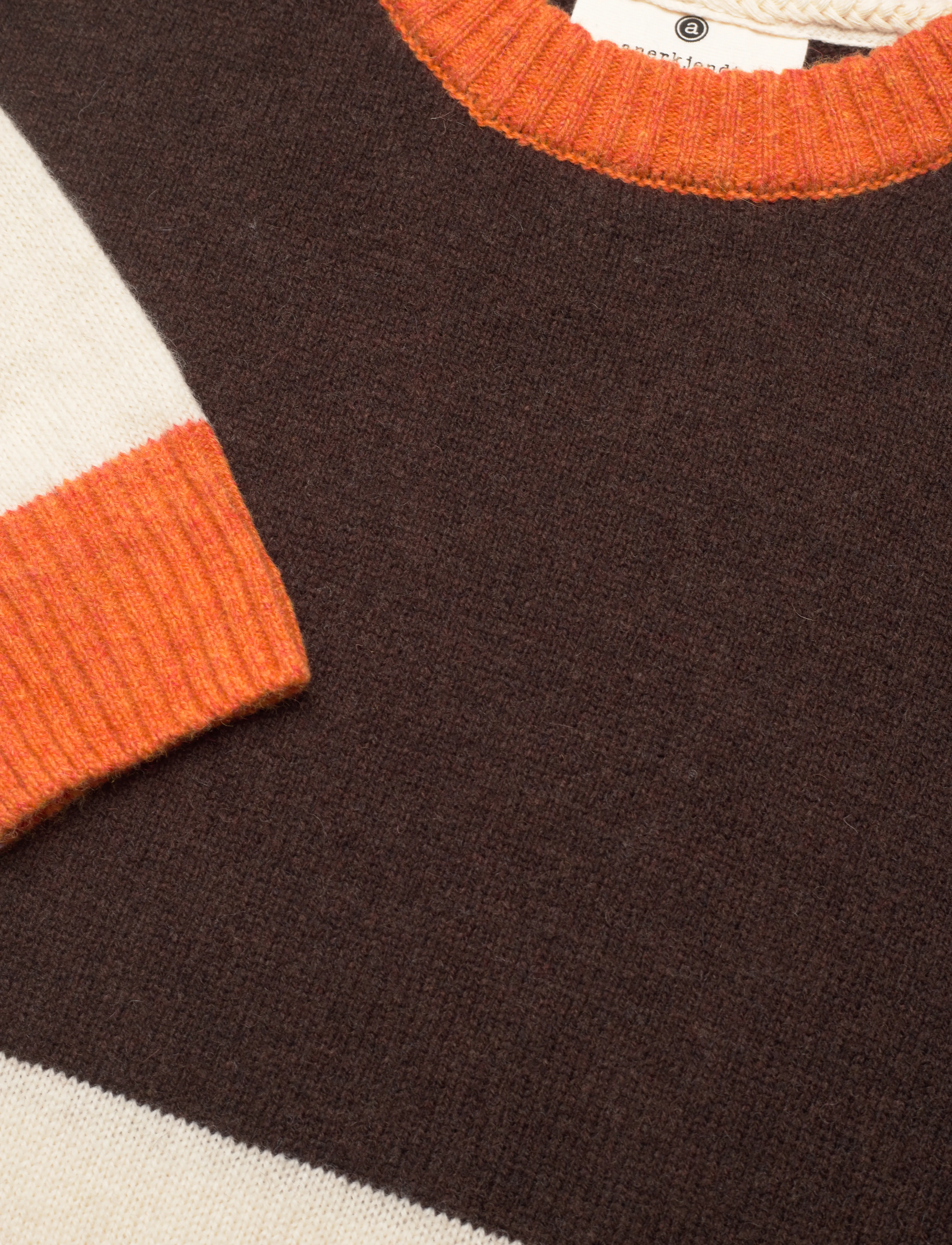 Anerkjendt - AKRICO COLORBLOCK LAMBSWOOL - chocolate brown - 2