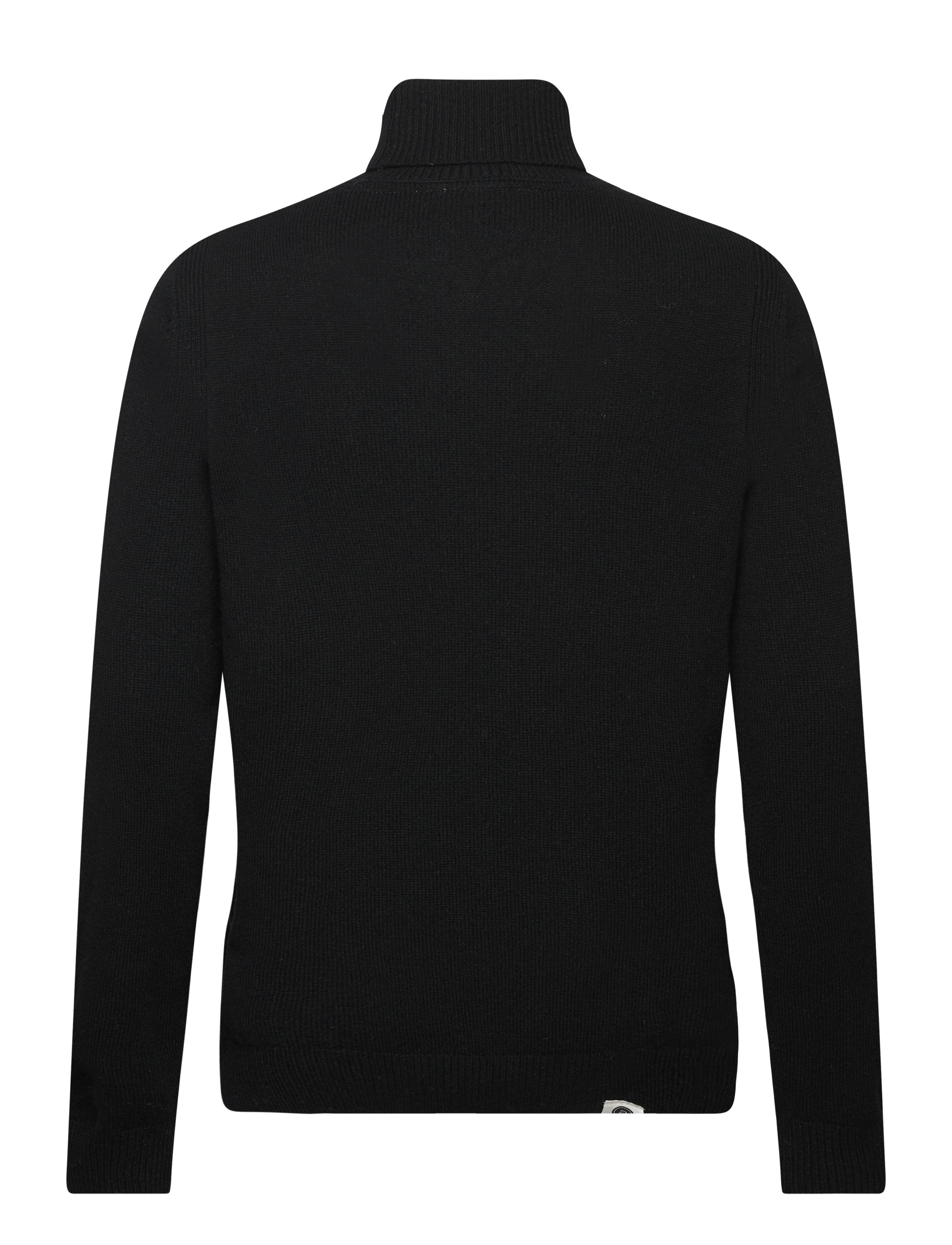 Anerkjendt - AKNICO SOLID ROLL NECK LAMBSWOOL - caviar - 1