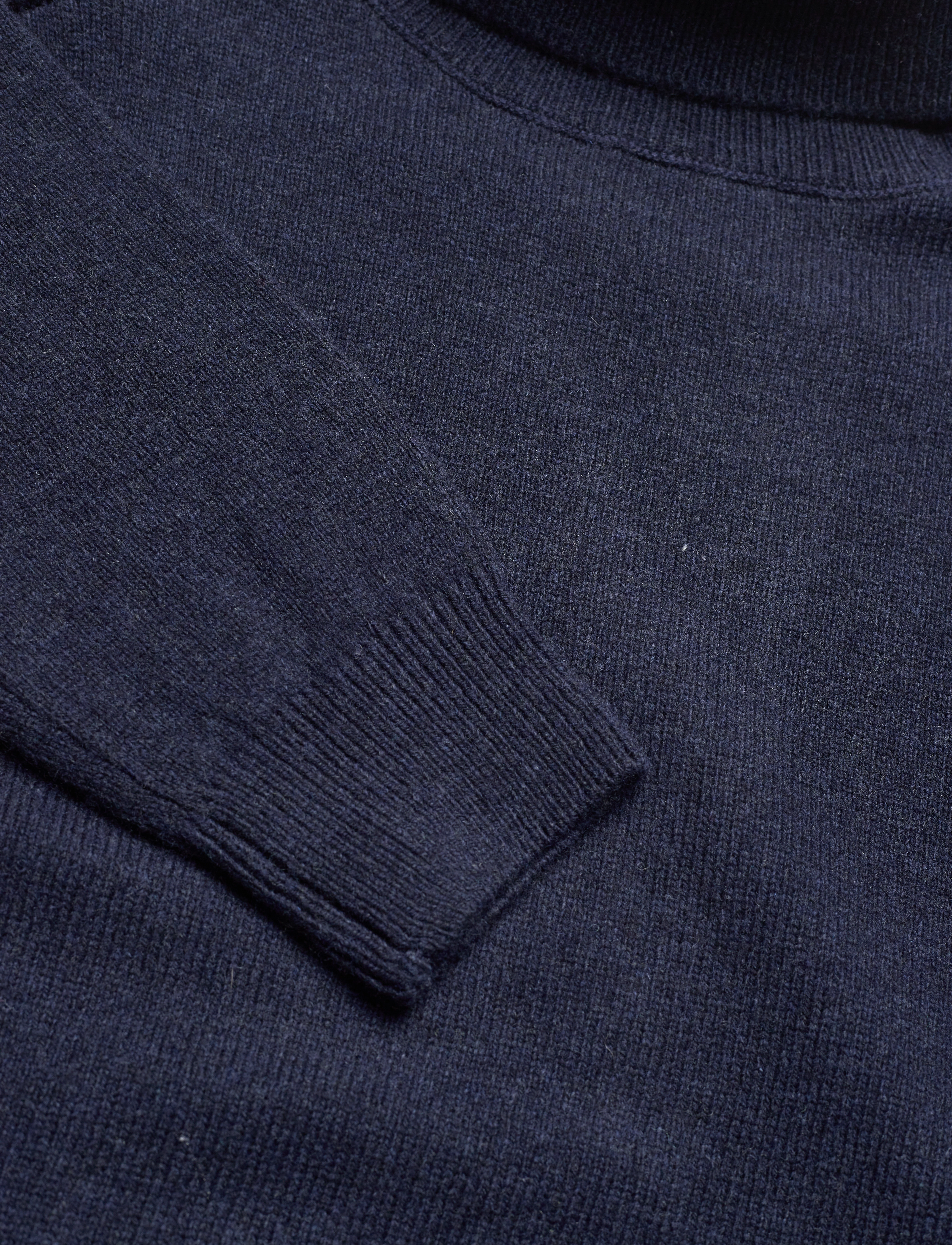 Anerkjendt - AKNICO SOLID ROLL NECK LAMBSWOOL - dark navy - 2