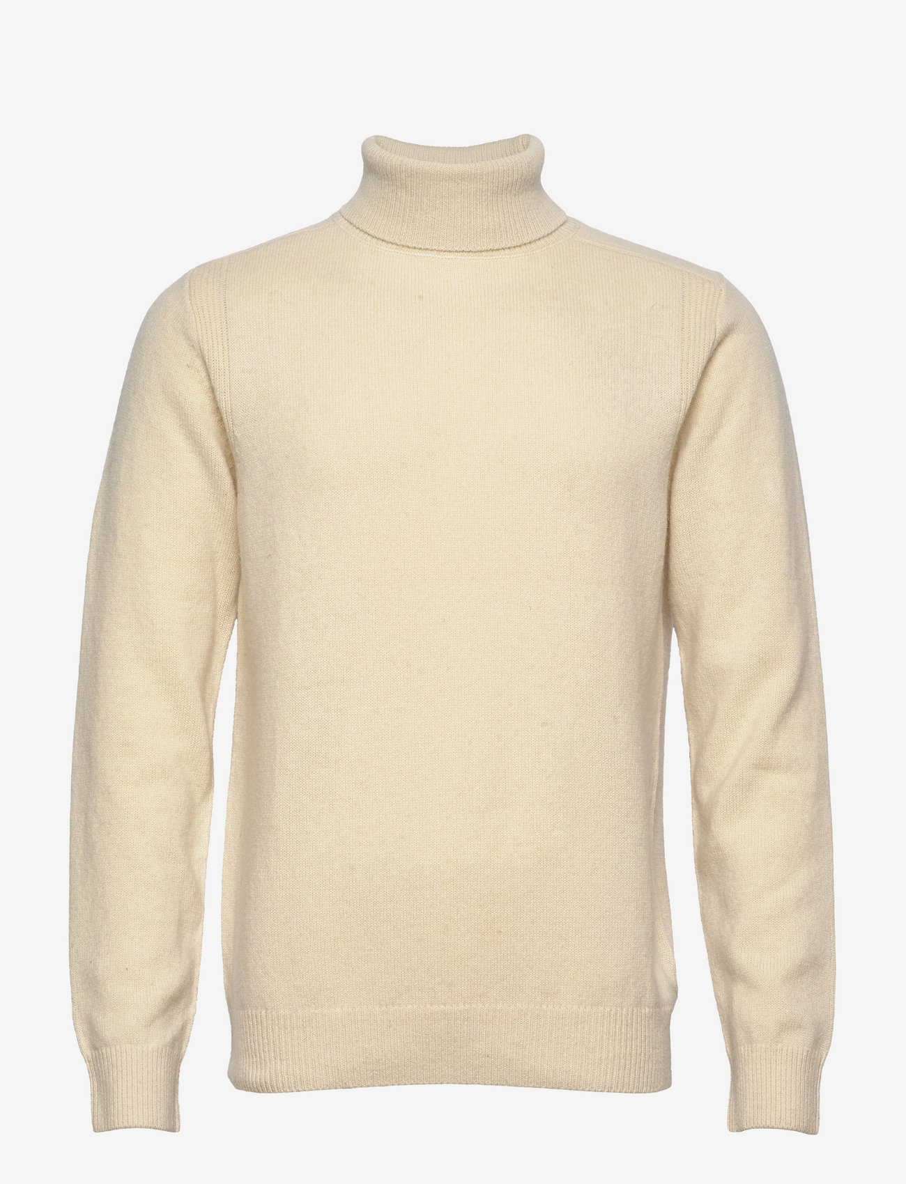 Anerkjendt - AKNICO SOLID ROLL NECK LAMBSWOOL - tofu - 0