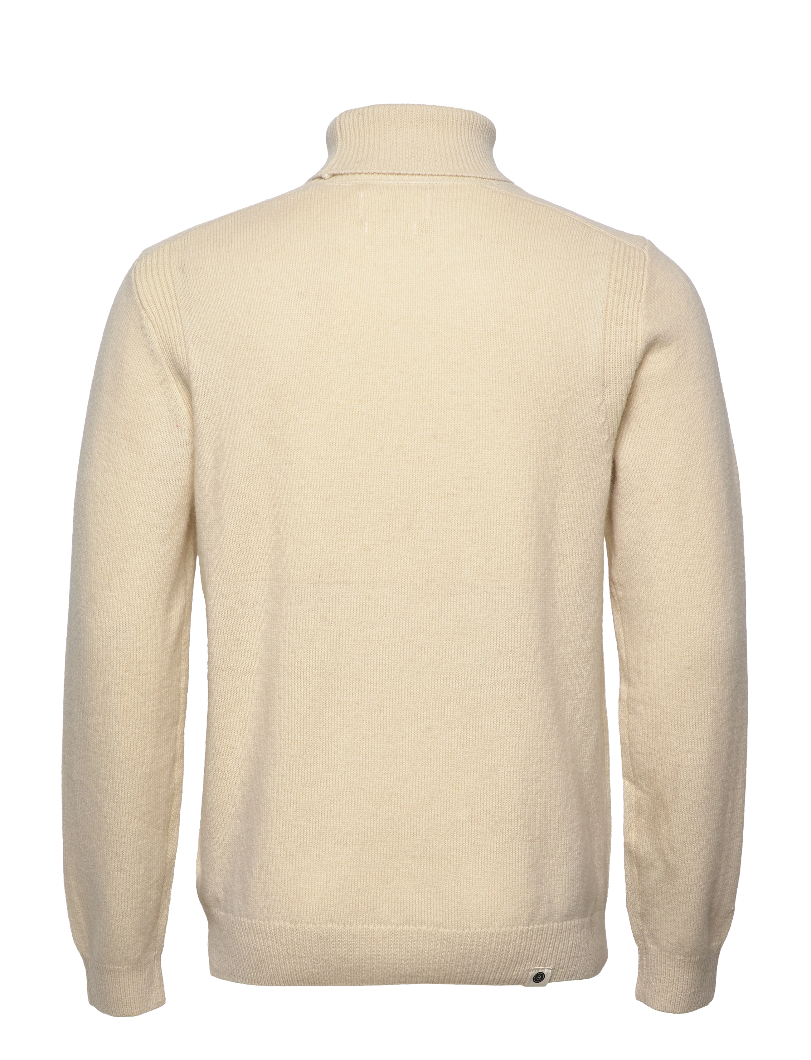 Anerkjendt - AKNICO SOLID ROLL NECK LAMBSWOOL - tofu - 1
