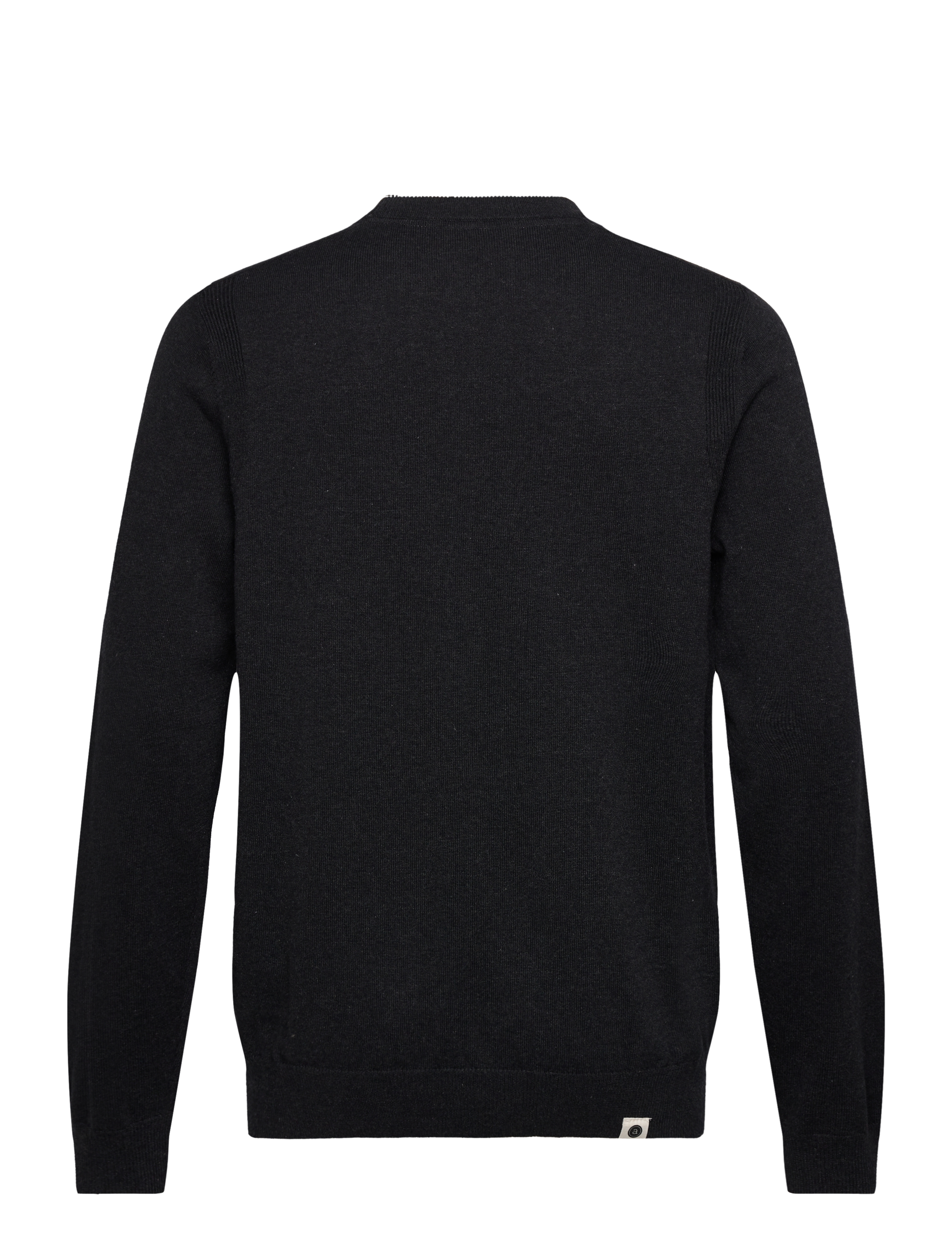 Anerkjendt - AKSAIL COTTON SILK KNIT - caviar - 1