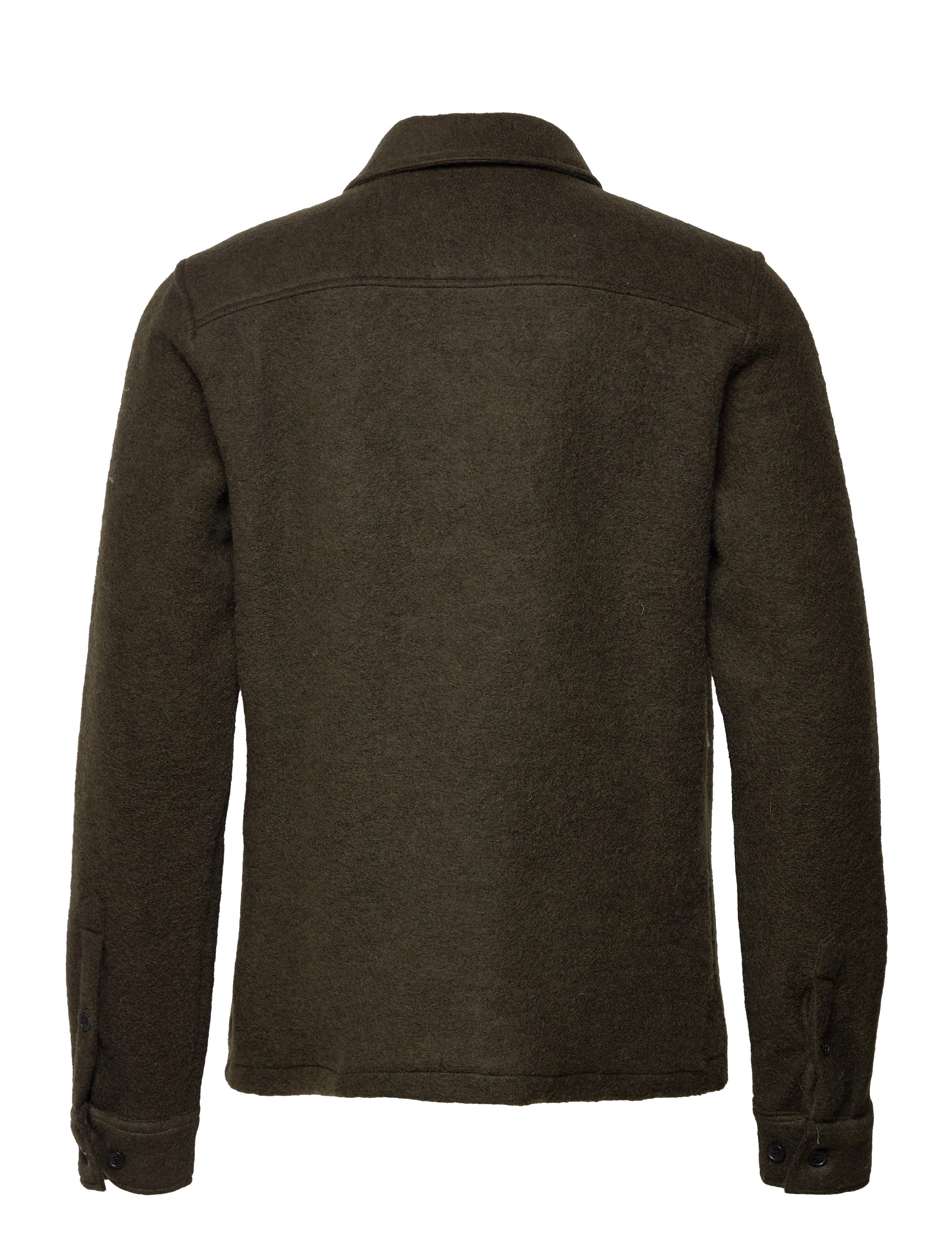 Anerkjendt - AKOSCAR WOOL DOUBLE POCKET OS - dark olive - 1