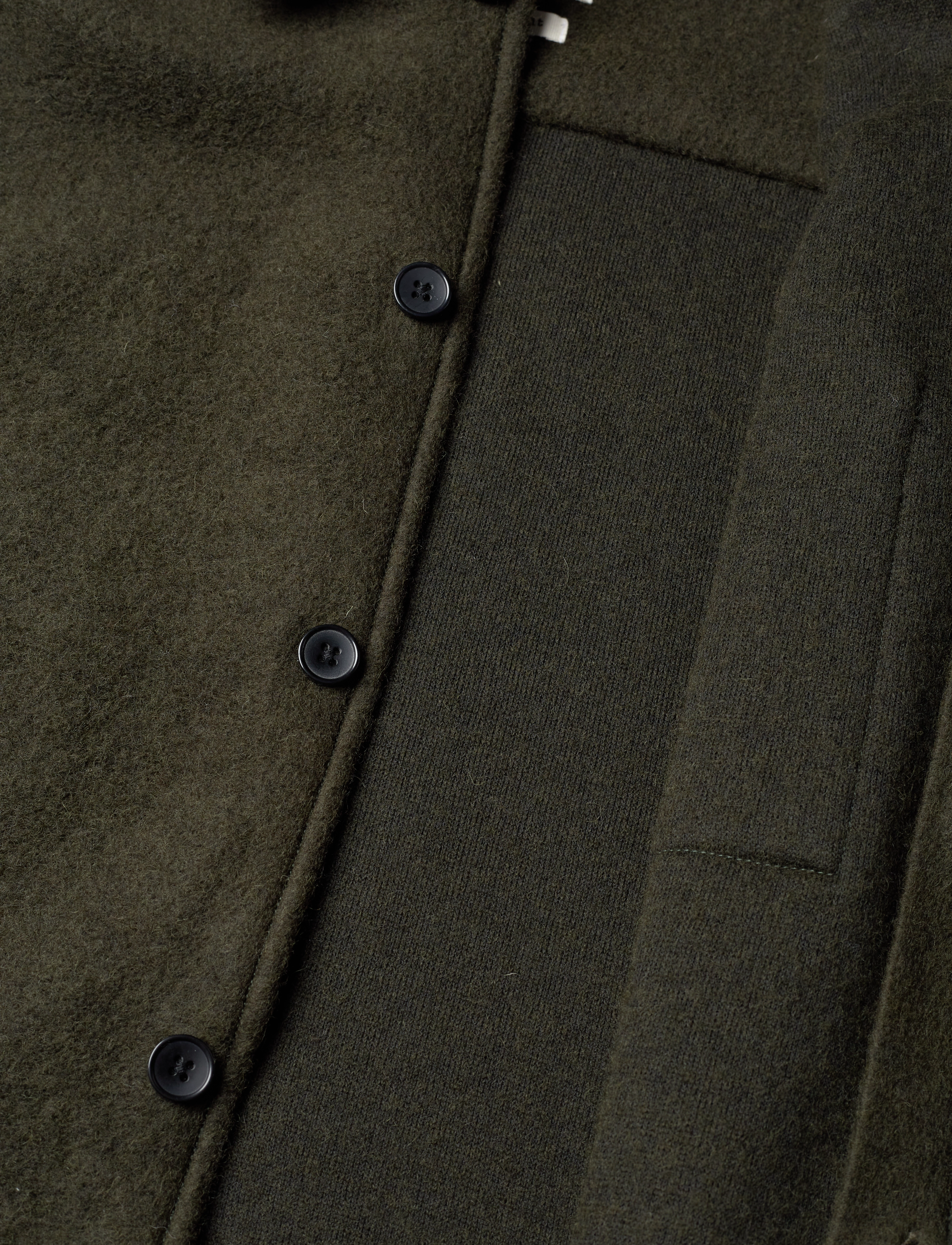 Anerkjendt - AKOSCAR WOOL DOUBLE POCKET OS - dark olive - 4