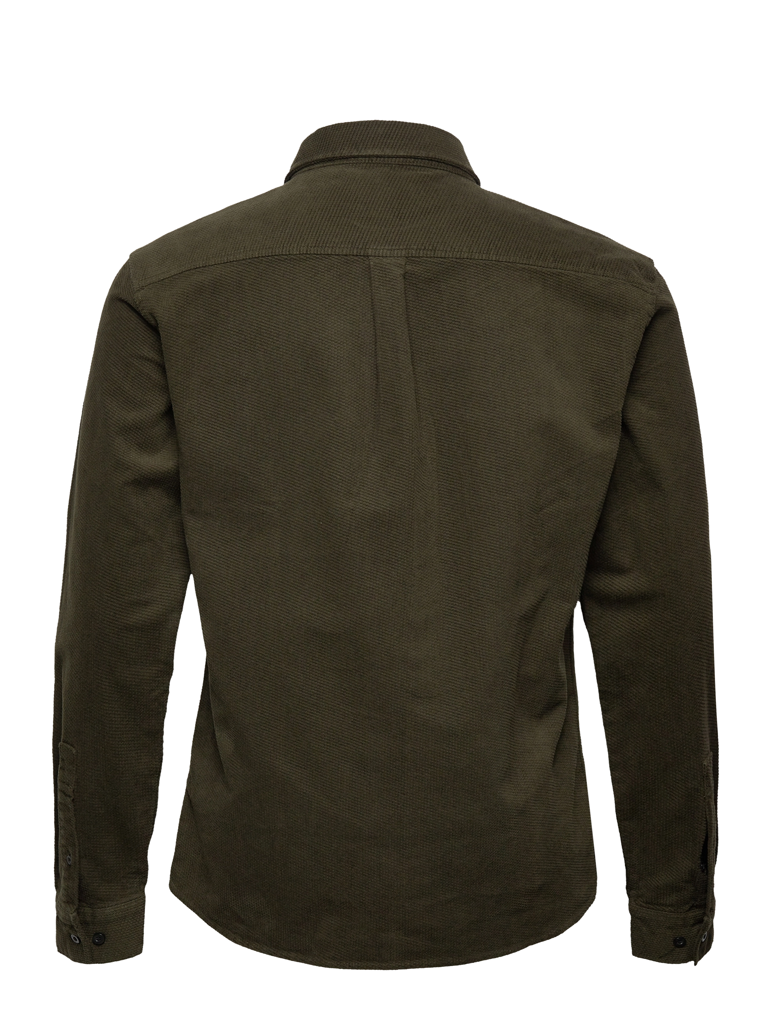 Anerkjendt - AKLOUIS STRUCTURE CORD SHIRT - dark olive - 1