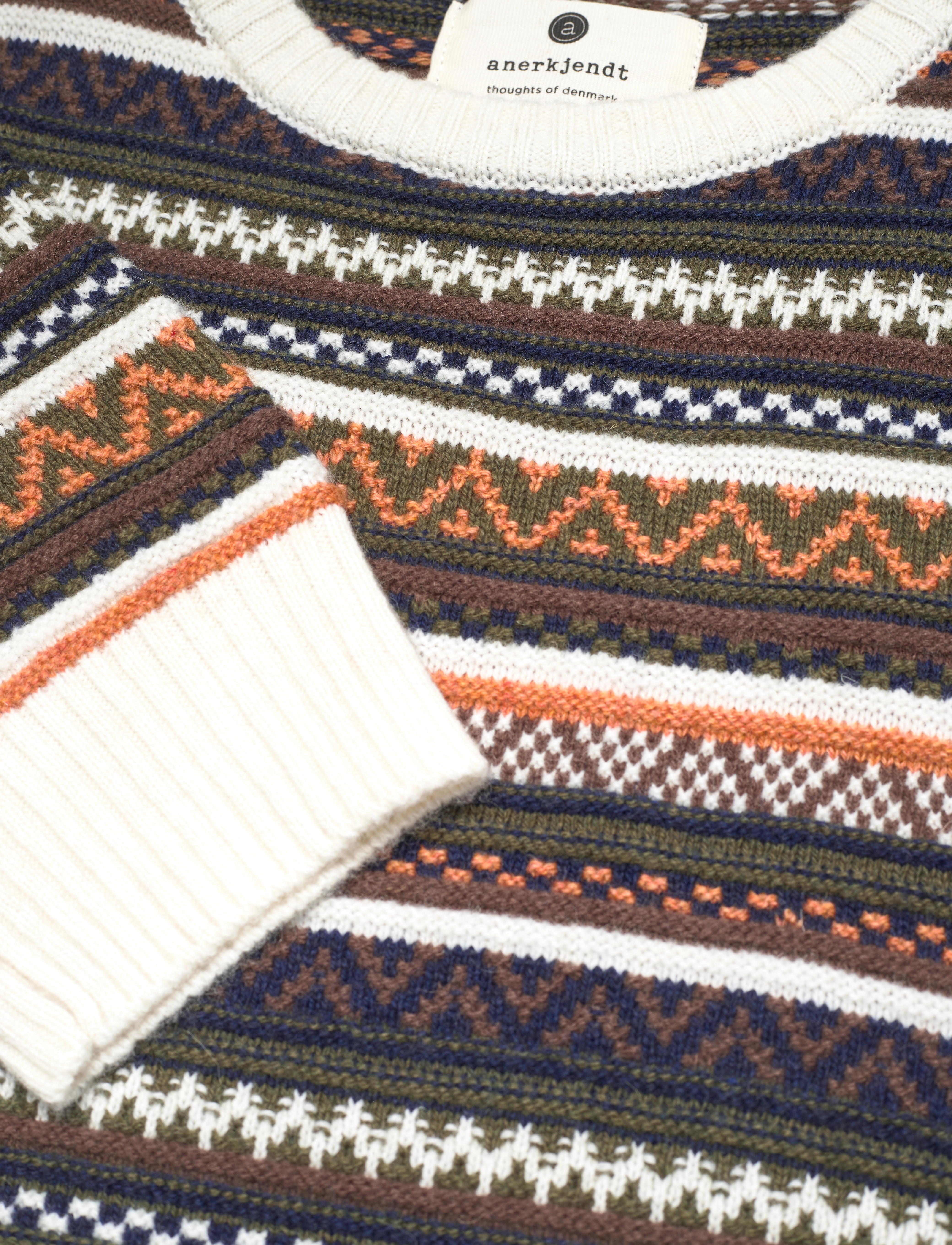 Anerkjendt - AKKARL JAQUARD PATTERN KNIT - cinnamon stick - 2