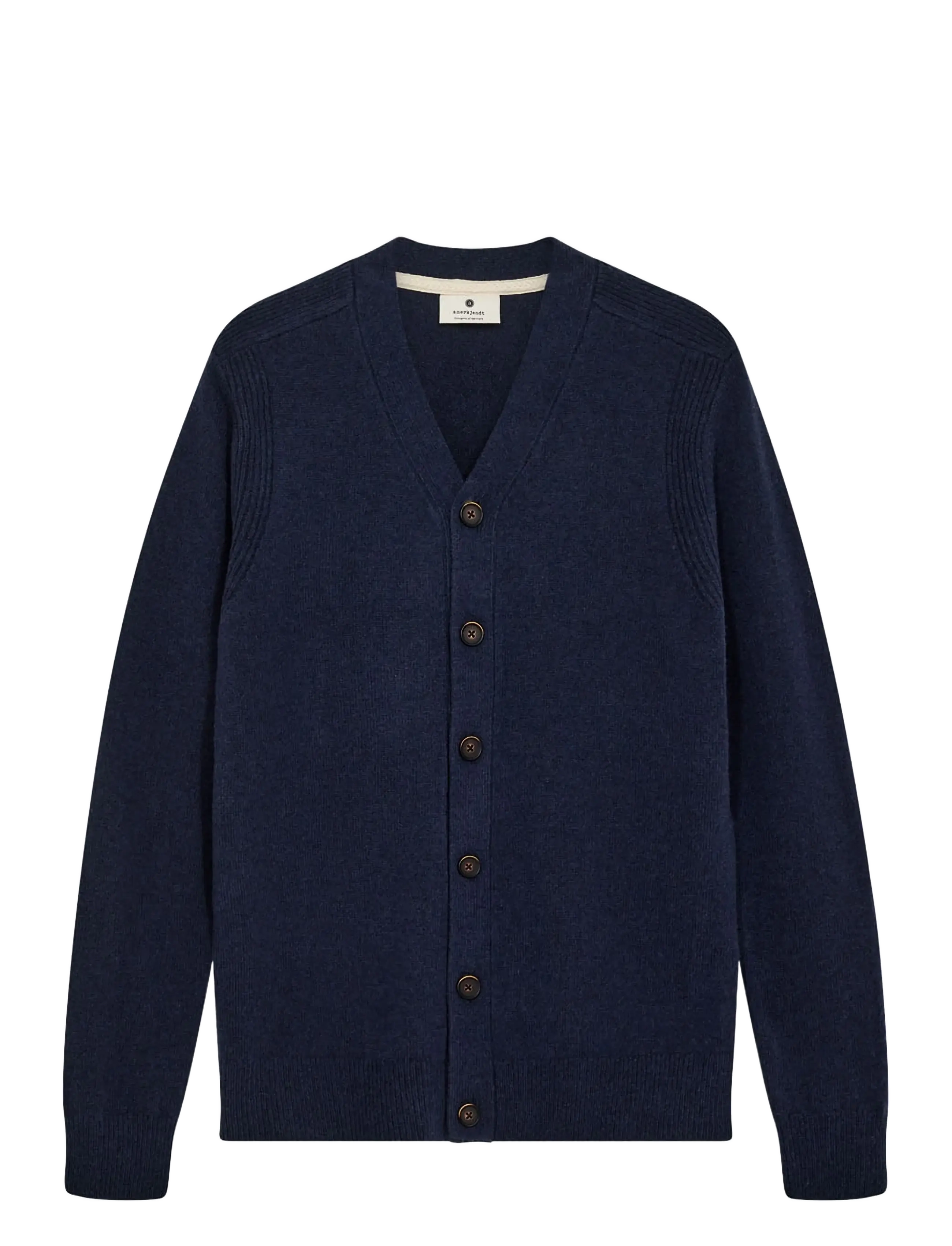 AKSVEND LAMBSWOOL CARDIGAN - DARK NAVY