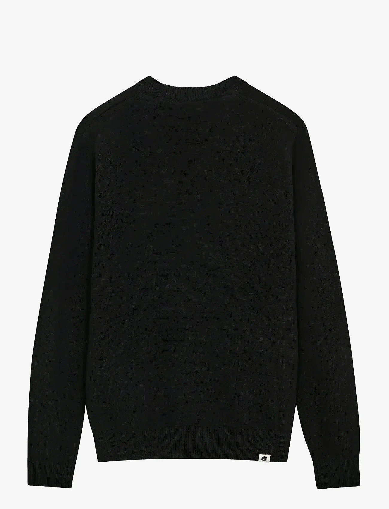Anerkjendt - AKRICO LAMBSWOOL KNIT - Ümmarguse kaelusega kudumid - caviar - 1