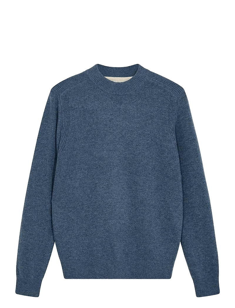 Anerkjendt - AKRICO LAMBSWOOL KNIT - rundhals - copen blue - 0