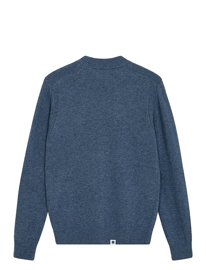 Anerkjendt - AKRICO LAMBSWOOL KNIT - rundhals - copen blue - 1