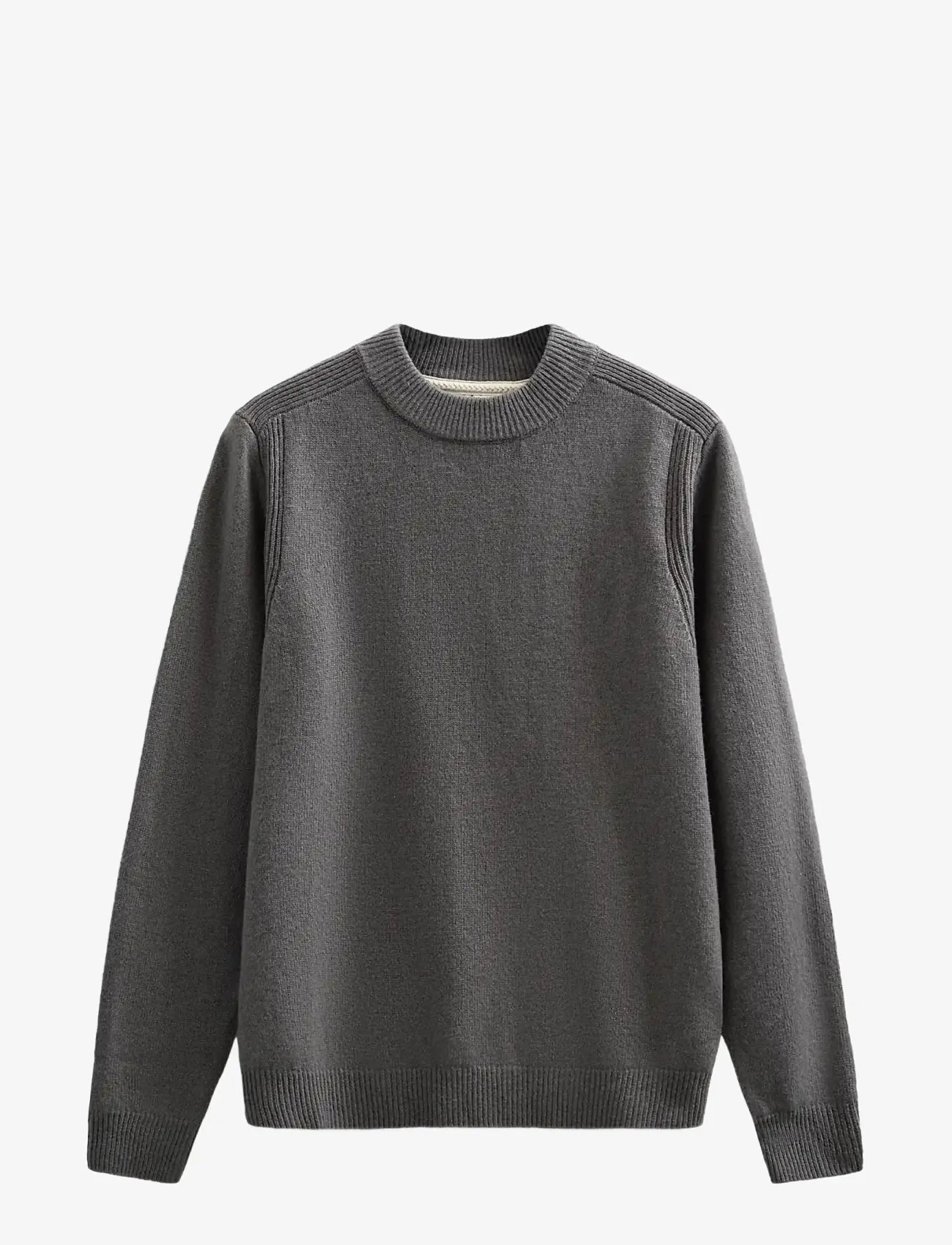 Anerkjendt - AKRICO LAMBSWOOL KNIT - Ümmarguse kaelusega kudumid - granite gray - 0