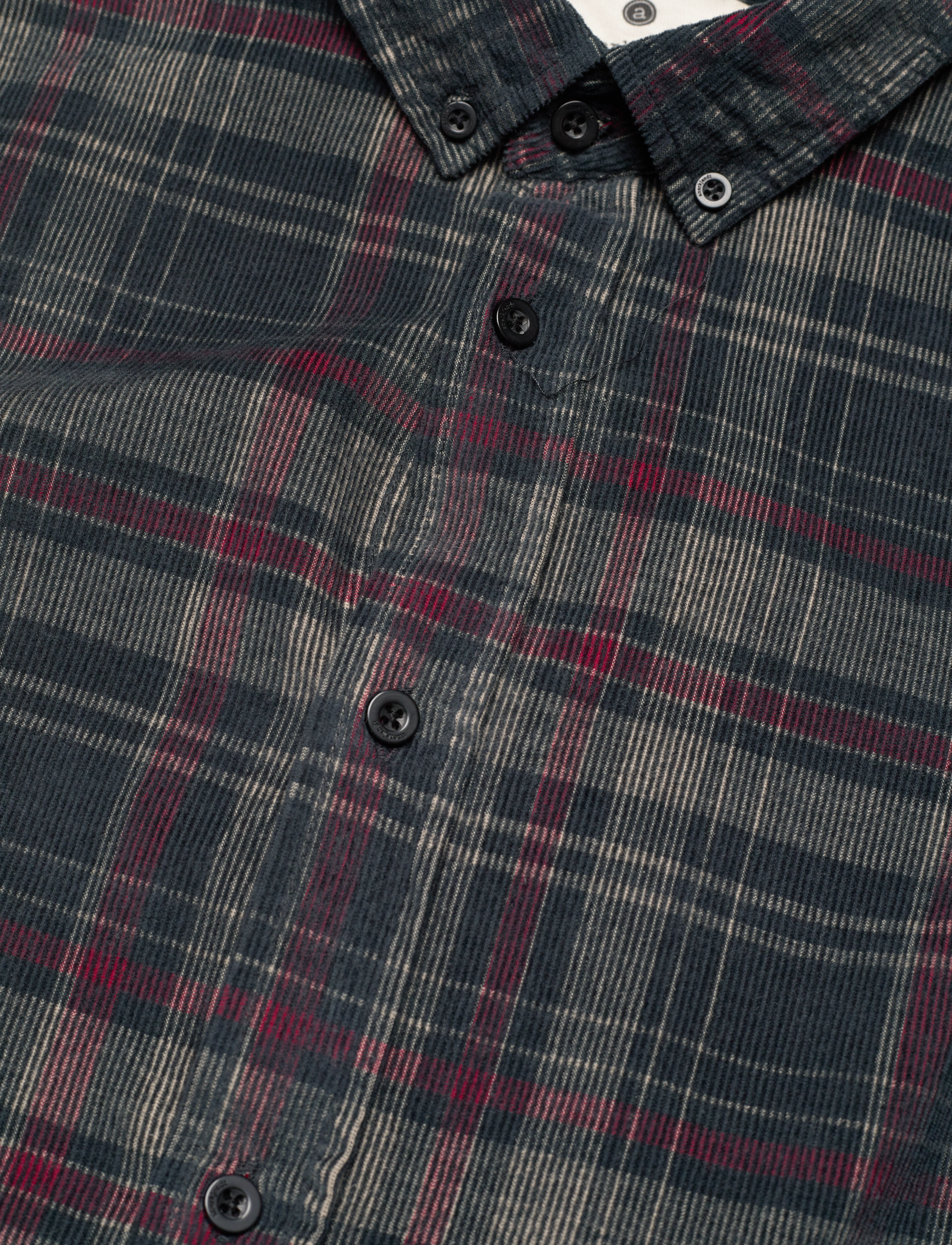 Anerkjendt - AKKONRAD CORD CHECK SHIRT - forest night - 2