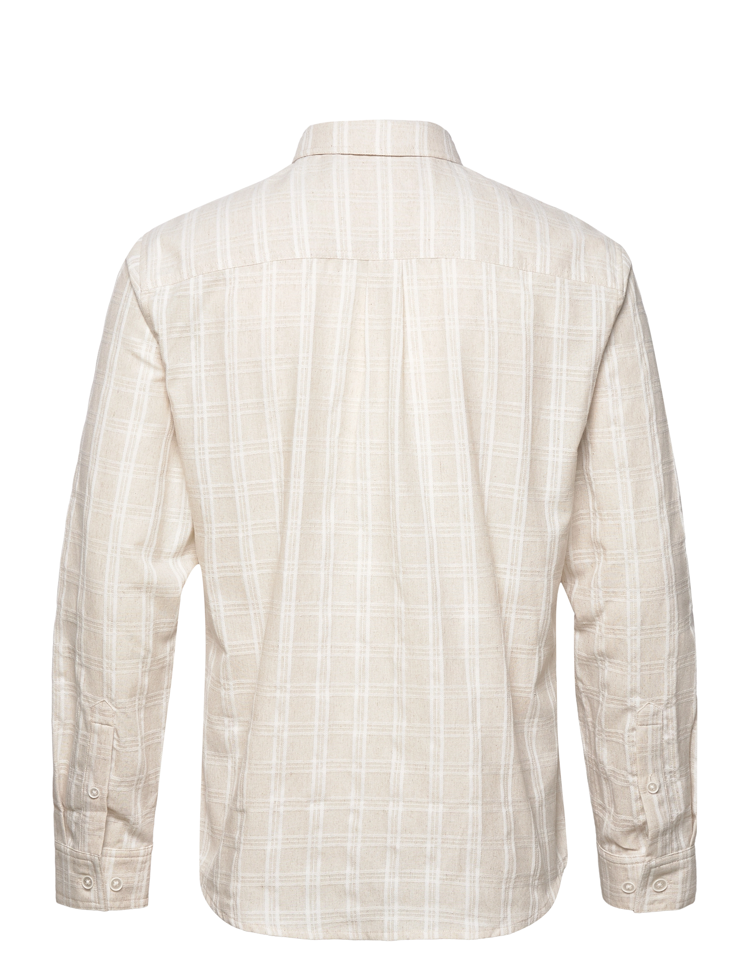 Anerkjendt - AKKONRAD L/S CHECK SHIRT - brown rice - 1