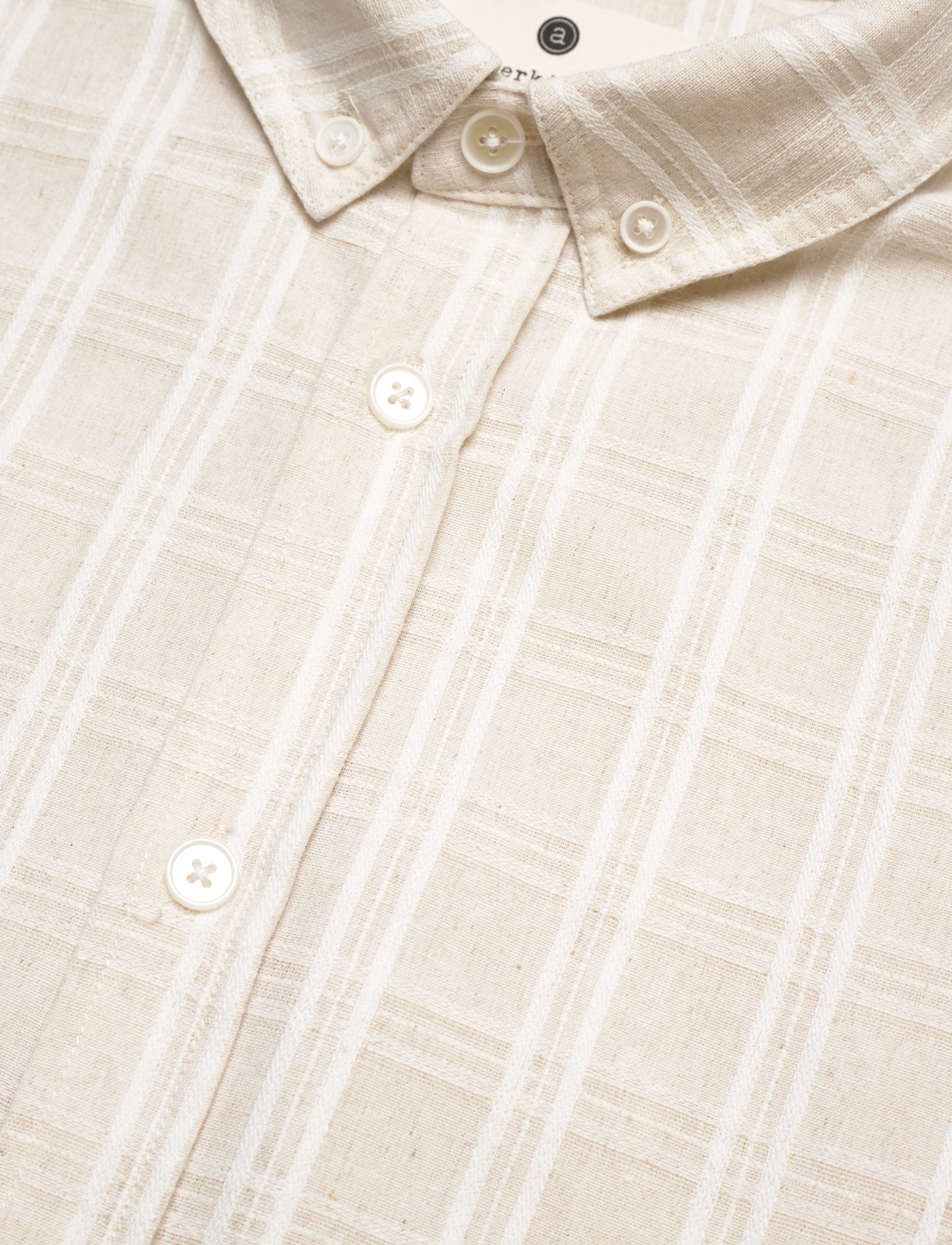 Anerkjendt - AKKONRAD L/S CHECK SHIRT - brown rice - 2