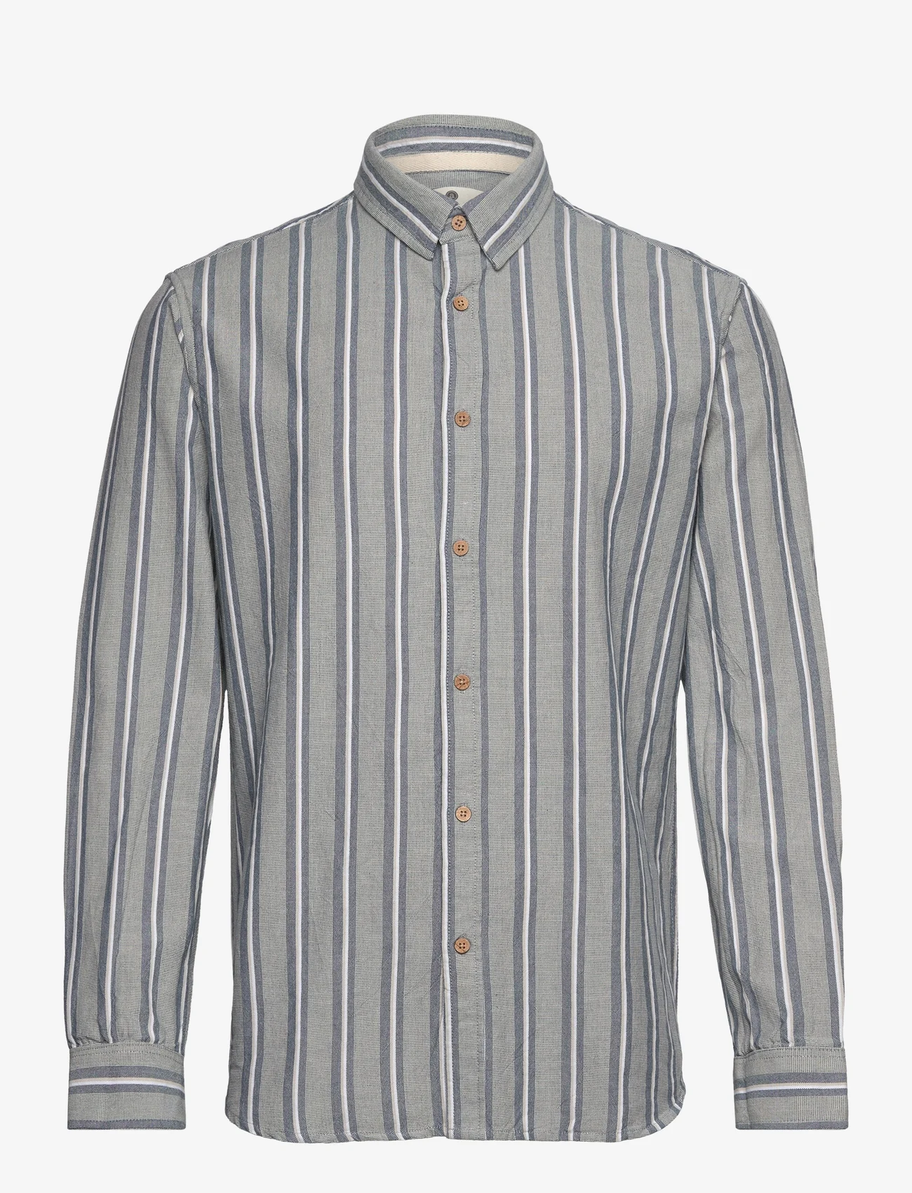 Anerkjendt - AKLOUIS L/S MULTI STRIPE - casual skjorter - indian teal - 0