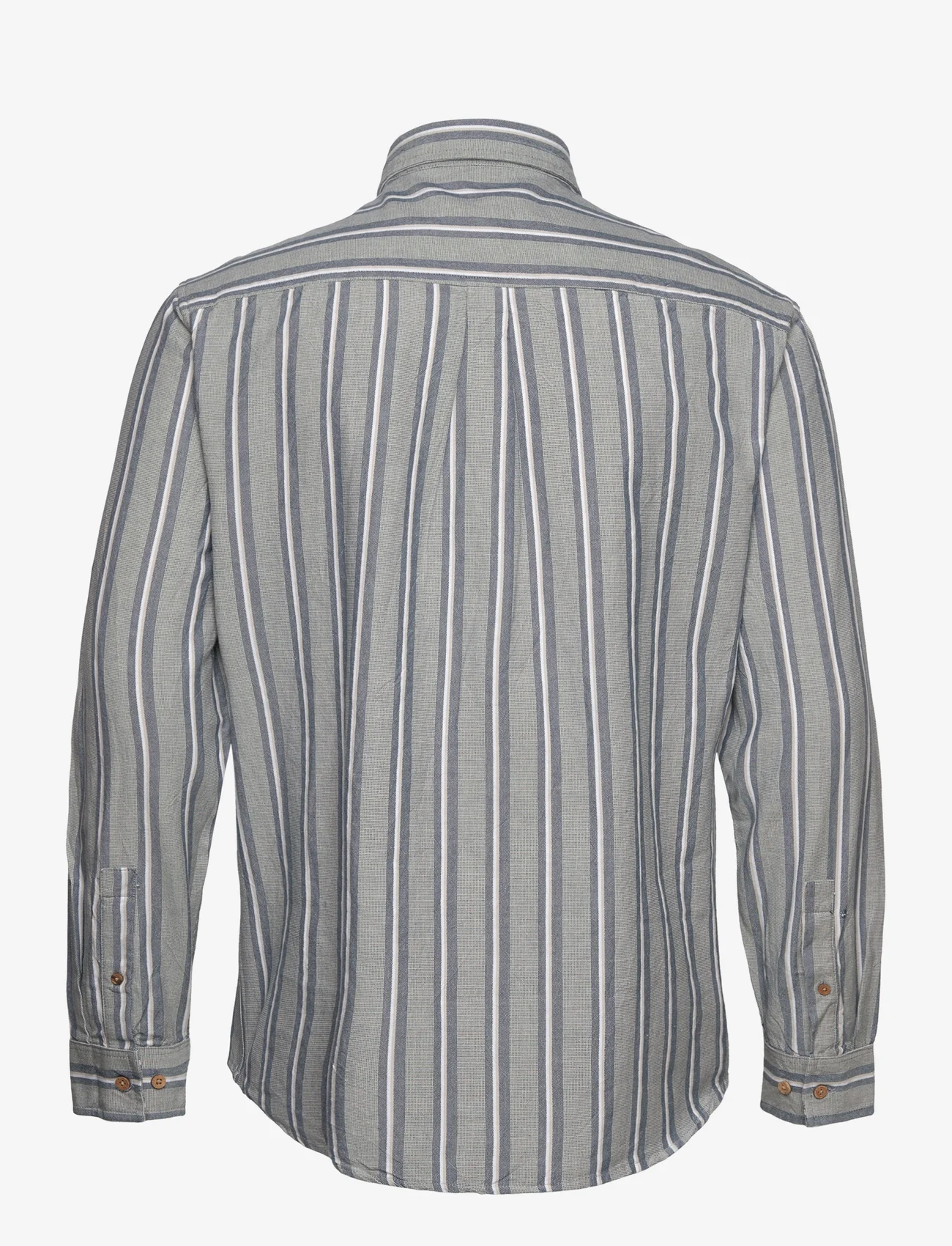 Anerkjendt - AKLOUIS L/S MULTI STRIPE - kasdienio stiliaus marškiniai - indian teal - 1