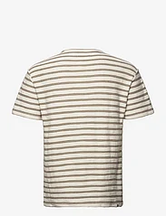 Anerkjendt - AKKIKKI S/S STRUCTURE STRIPE - nordic style - olivine - 1