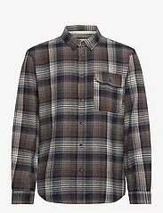 Anerkjendt - AKLEIF BRUSHED CHECK - casual shirts - sky captain - 0