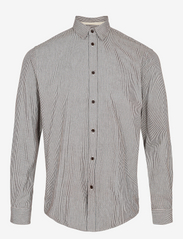 Anerkjendt - AKLEIF L/S STRIPE SHIRT - dalykinio stiliaus marškiniai - incense - 0