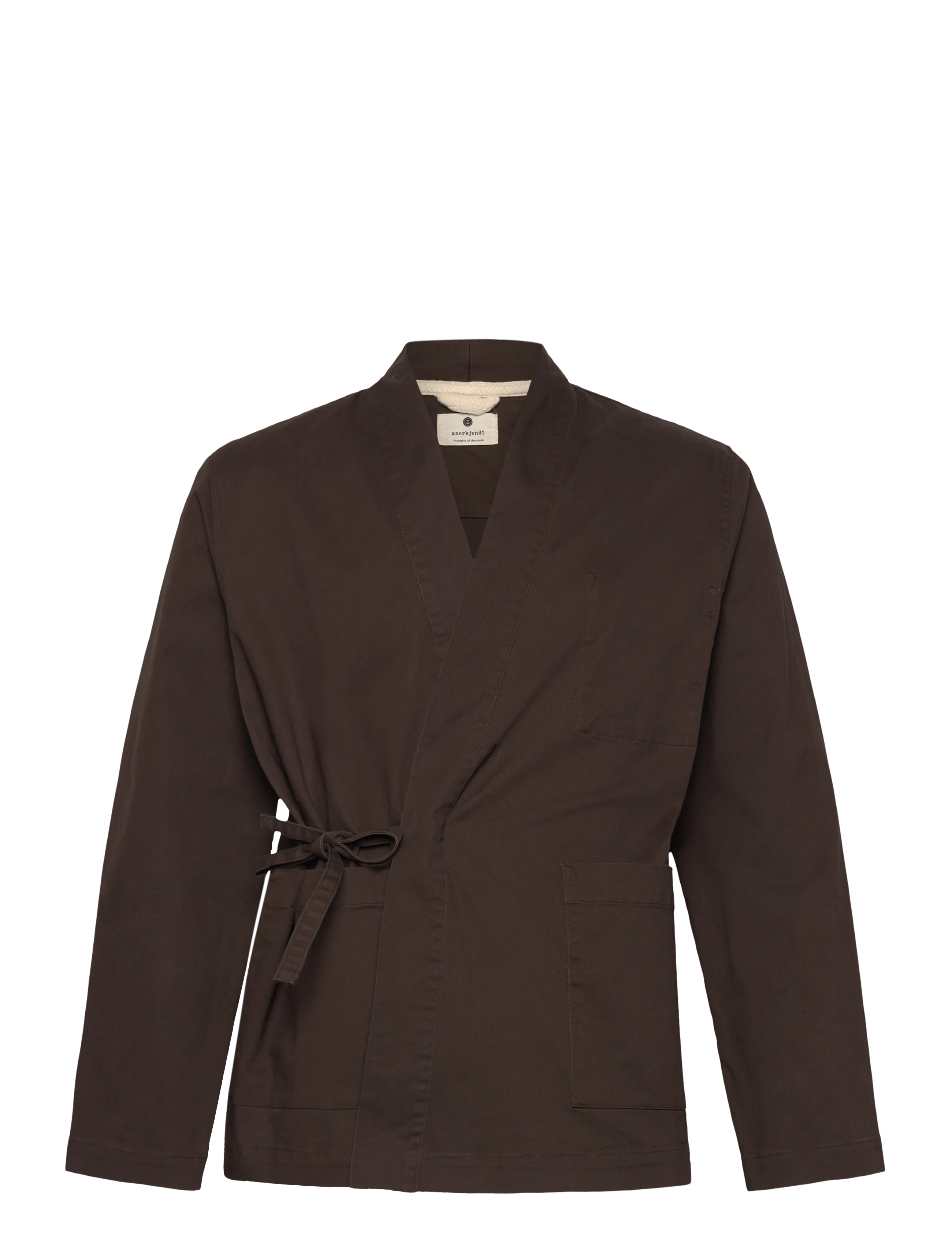 Anerkjendt - AKJESPER KIMONO OVERSHIRT - frühlingsjacken - mulch - 0