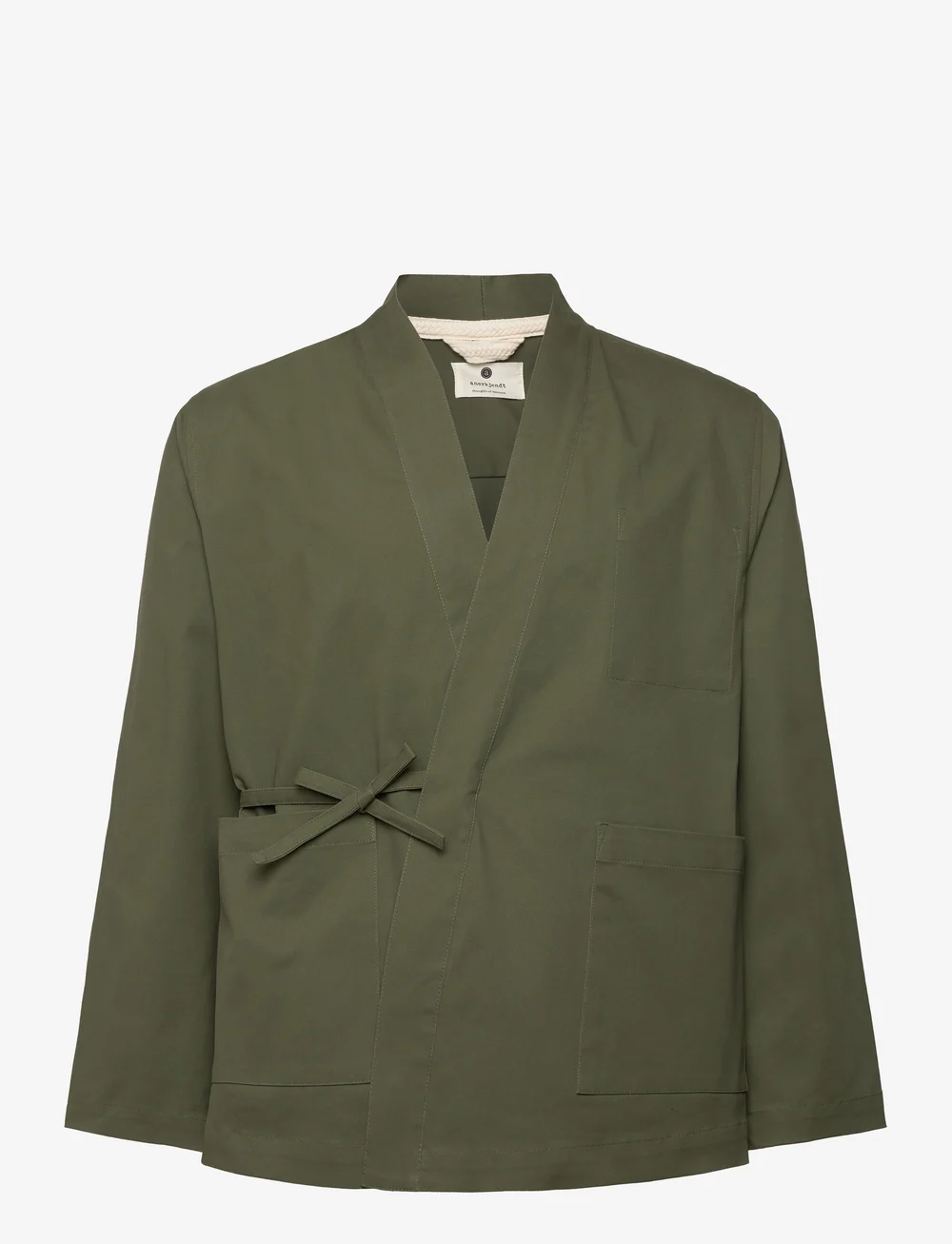 Anerkjendt - AKJESPER KIMONO OVERSHIRT - efterårsjakker - olivine - 0