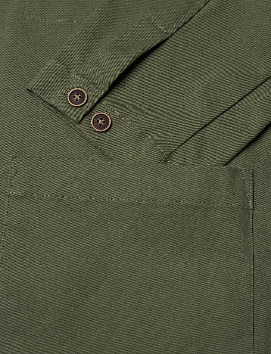 Anerkjendt - AKJESPER KIMONO OVERSHIRT - frühlingsjacken - olivine - 4