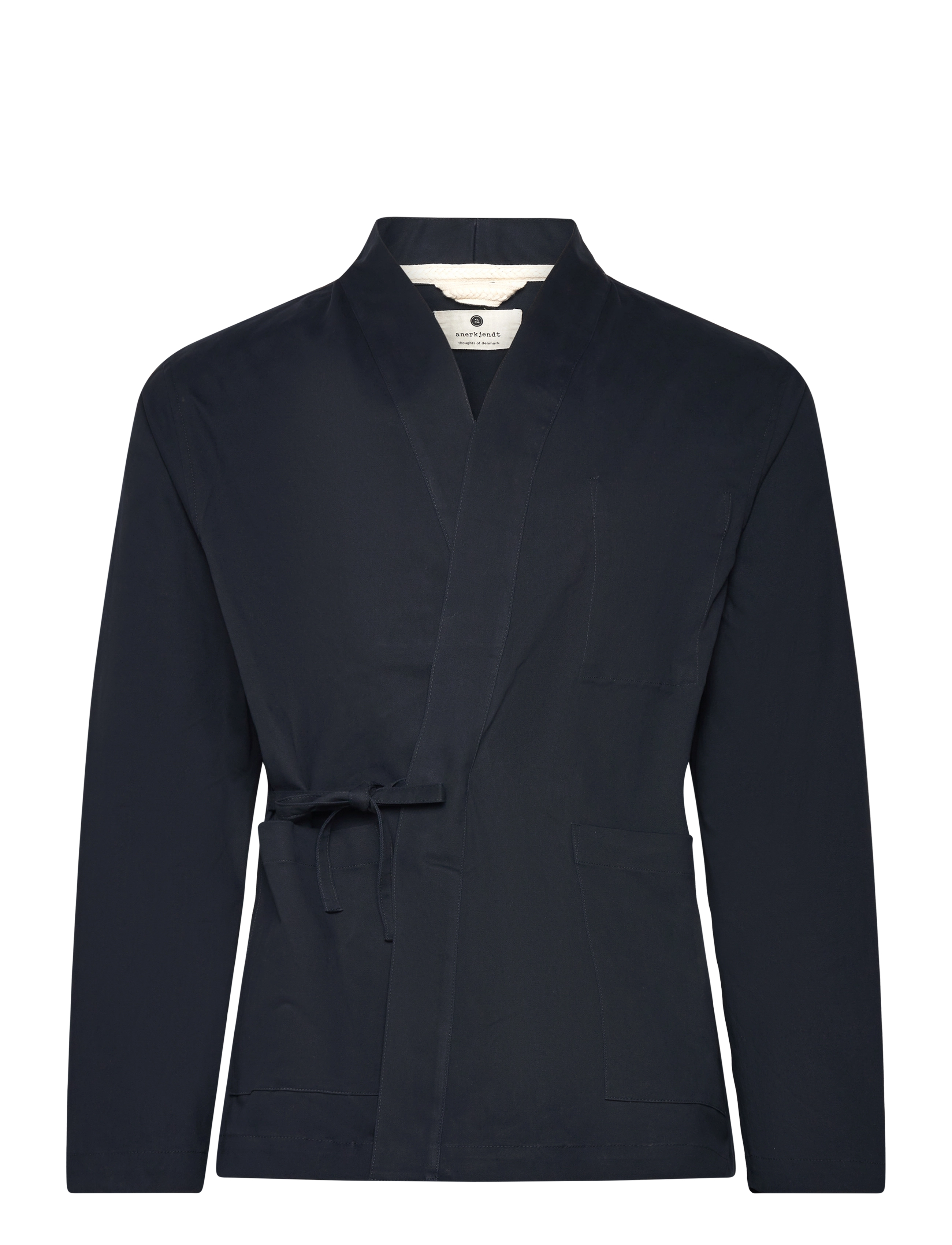 Anerkjendt Akjesper Kimono Overshirt, M, Oberteile, Marineblau - Overshirts, Männerswear