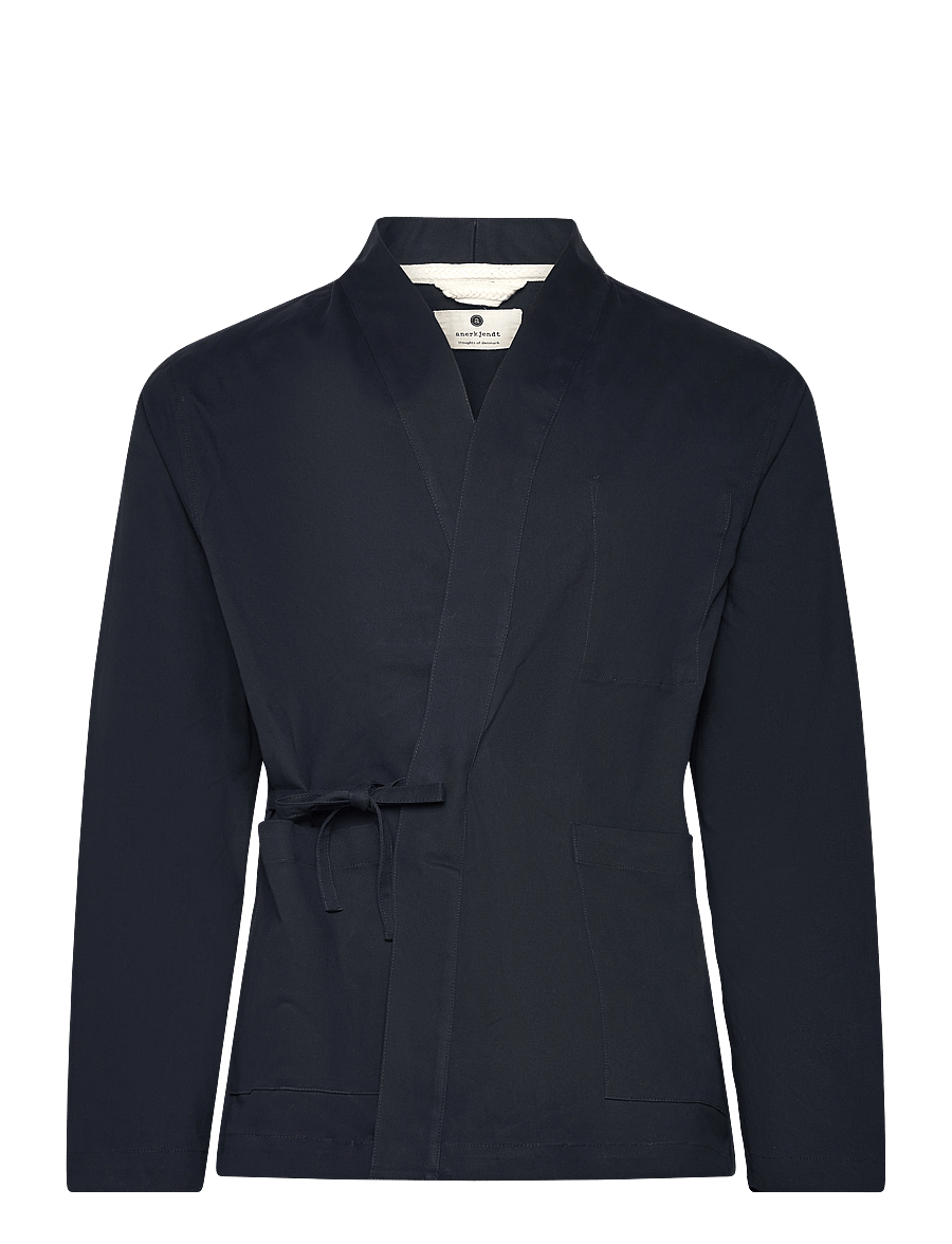 Anerkjendt - AKJESPER KIMONO OVERSHIRT - frühlingsjacken - sky captain - 0