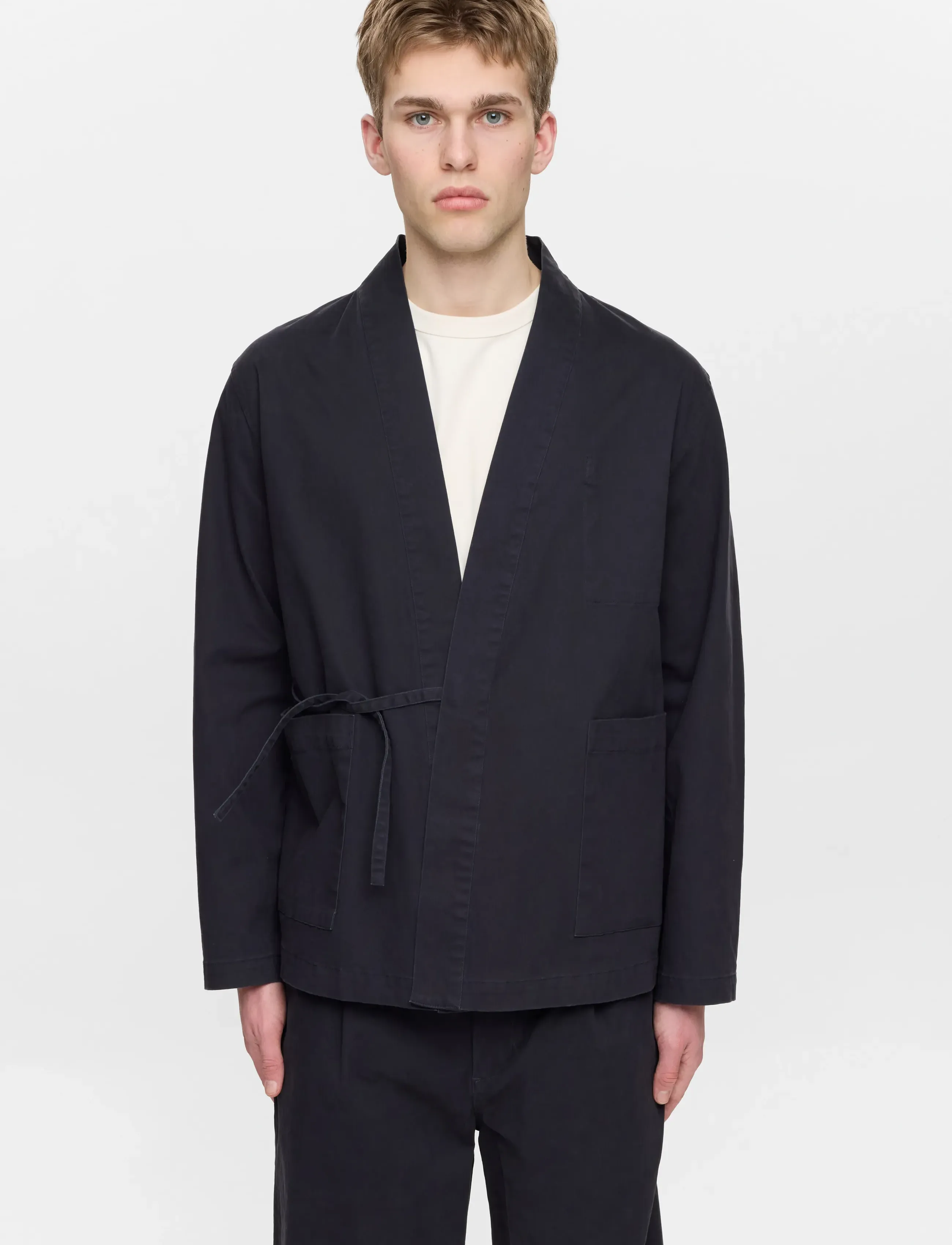 Anerkjendt - AKJESPER KIMONO OVERSHIRT - spring jackets - sky captain - 2