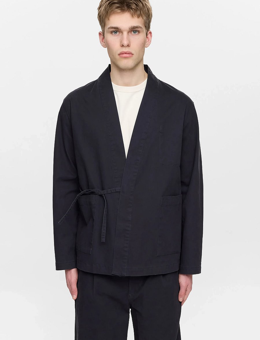 Anerkjendt - AKJESPER KIMONO OVERSHIRT - frühlingsjacken - sky captain - 2