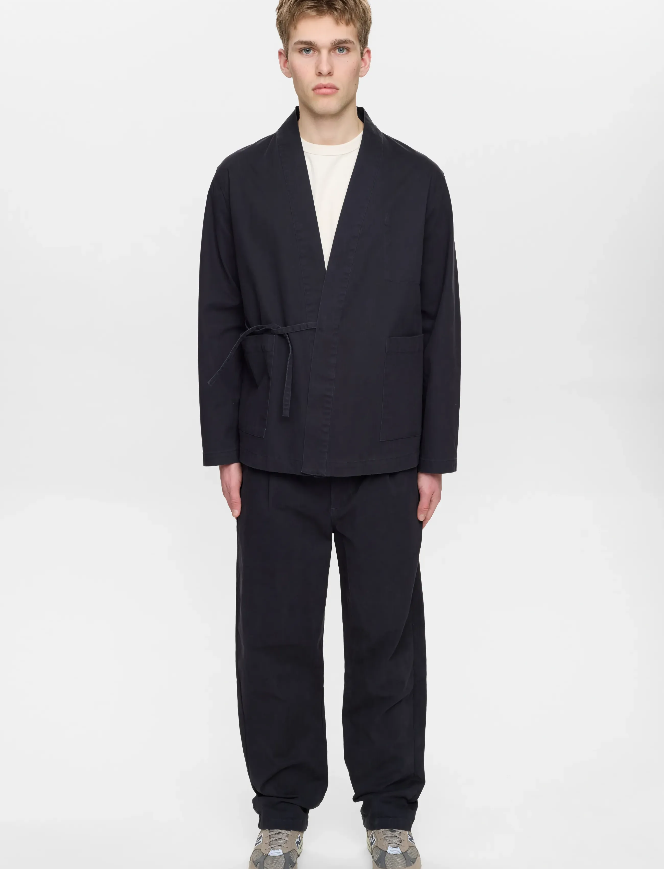 Anerkjendt - AKJESPER KIMONO OVERSHIRT - spring jackets - sky captain - 3