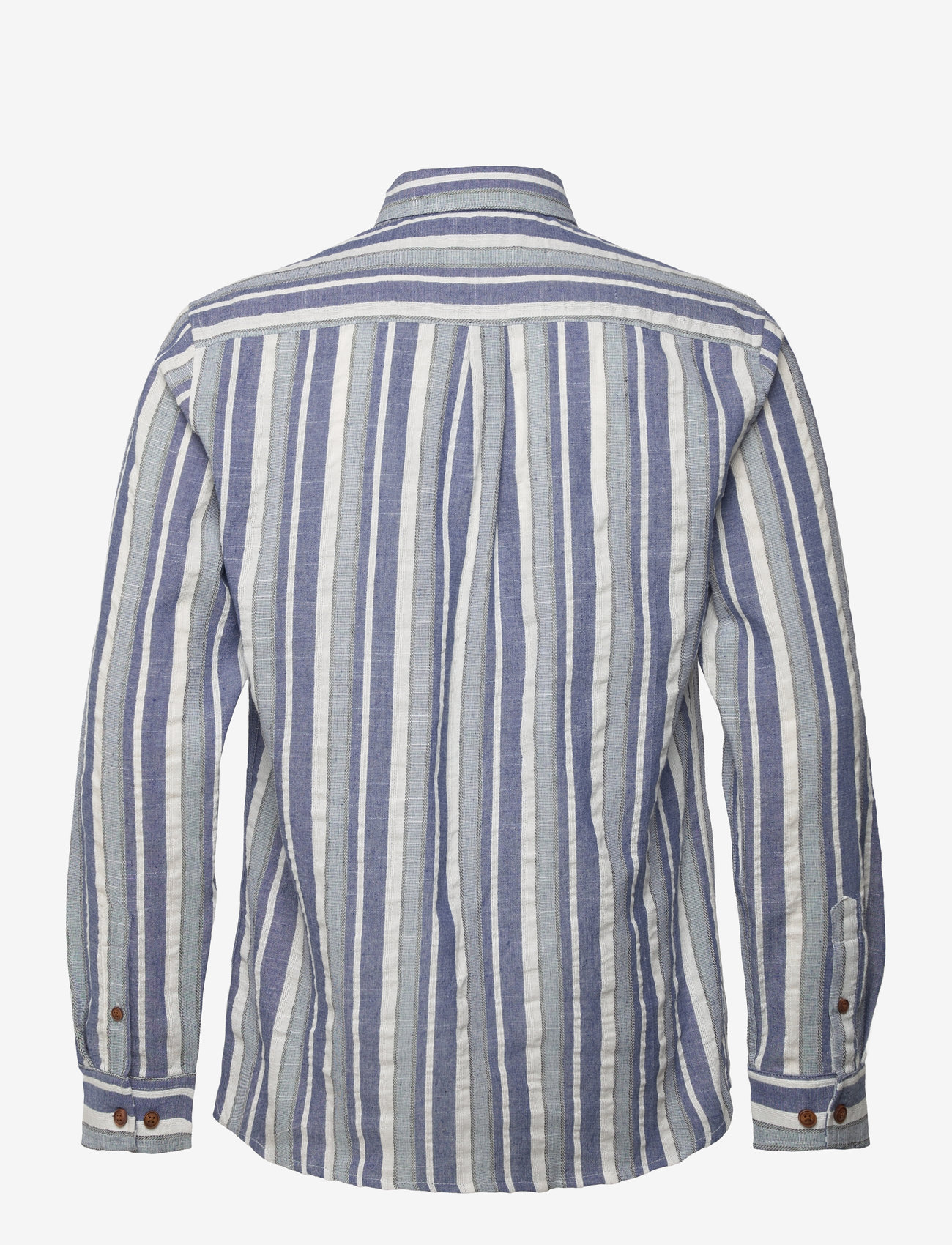 Anerkjendt - AKLEIF L/S  COT STRIPE - indian teal - 1
