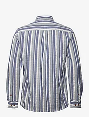 Anerkjendt - AKLEIF L/S  COT STRIPE - avslappede skjorter - indian teal - 1