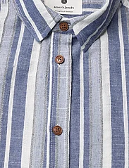 Anerkjendt - AKLEIF L/S  COT STRIPE - casual skjorter - indian teal - 2