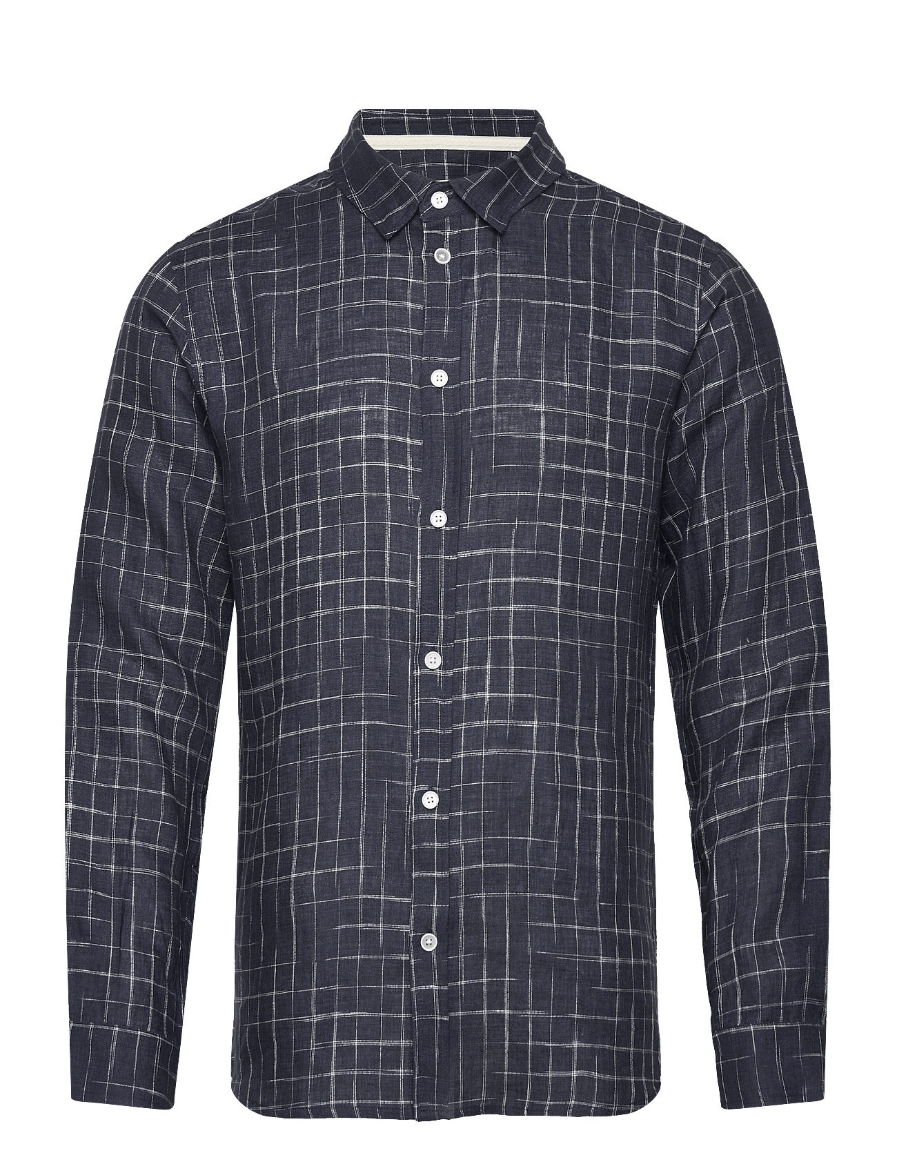 AKLEIF L/S CHECK SHIRT - SKY CAPTAIN