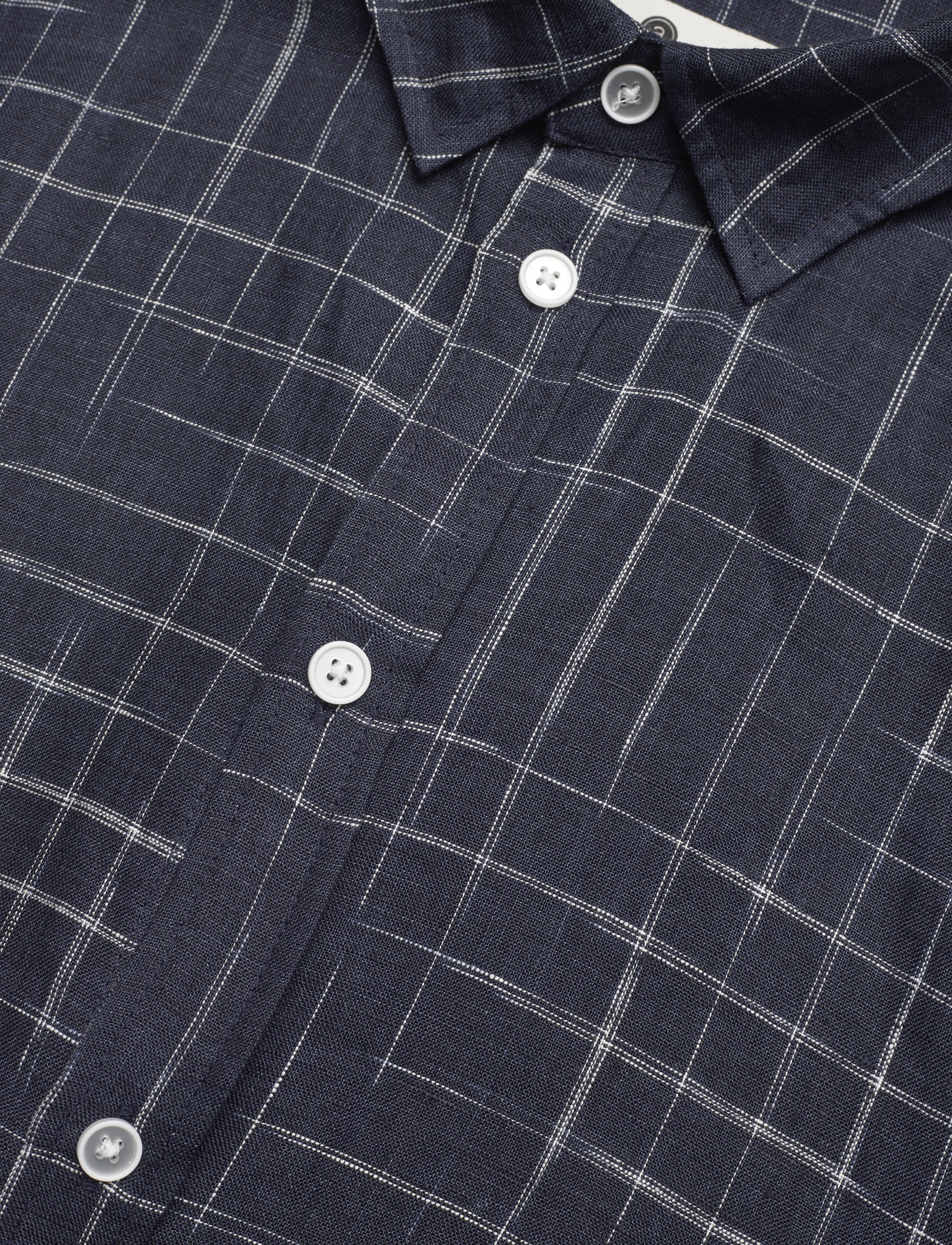 Anerkjendt - AKLEIF L/S CHECK SHIRT - sky captain - 3